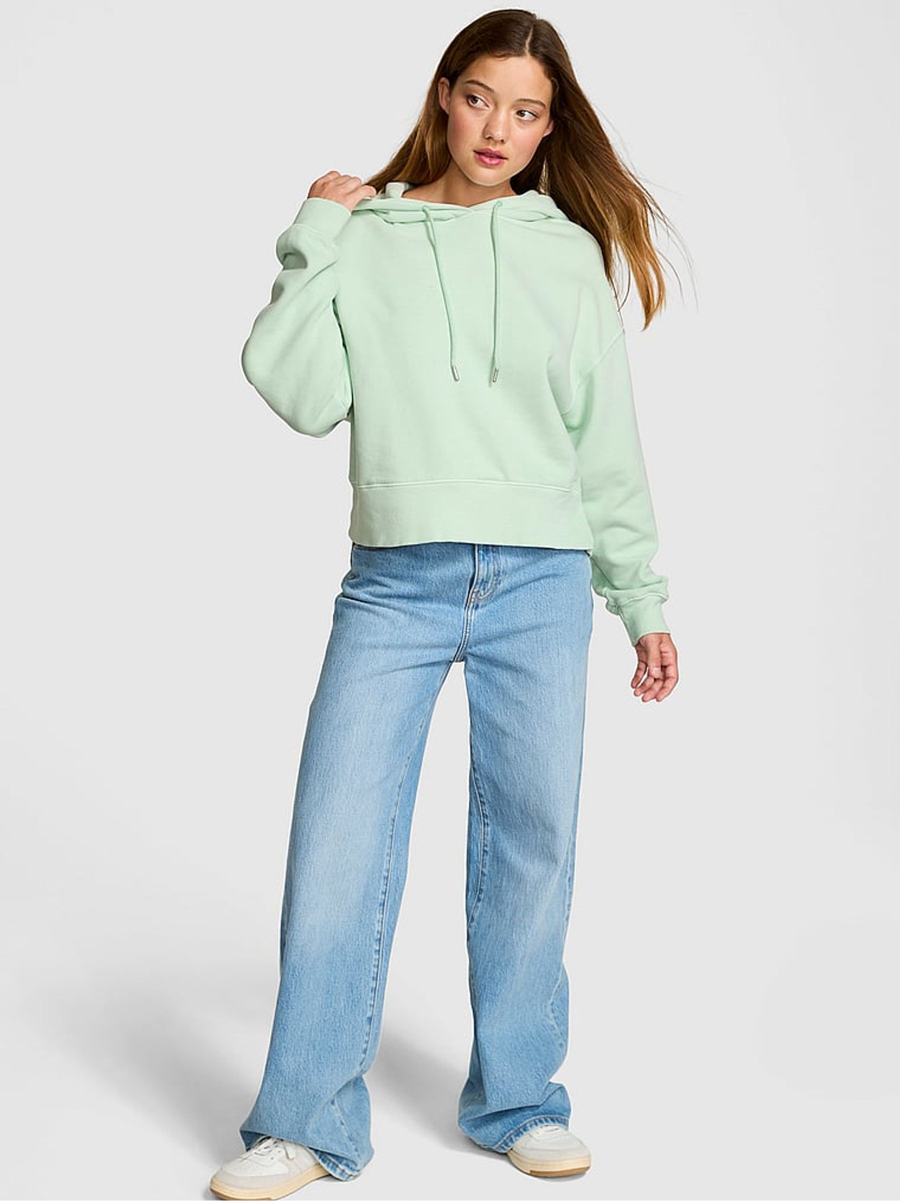 Mint Green Oversized Hoodie - Image 1 of 2