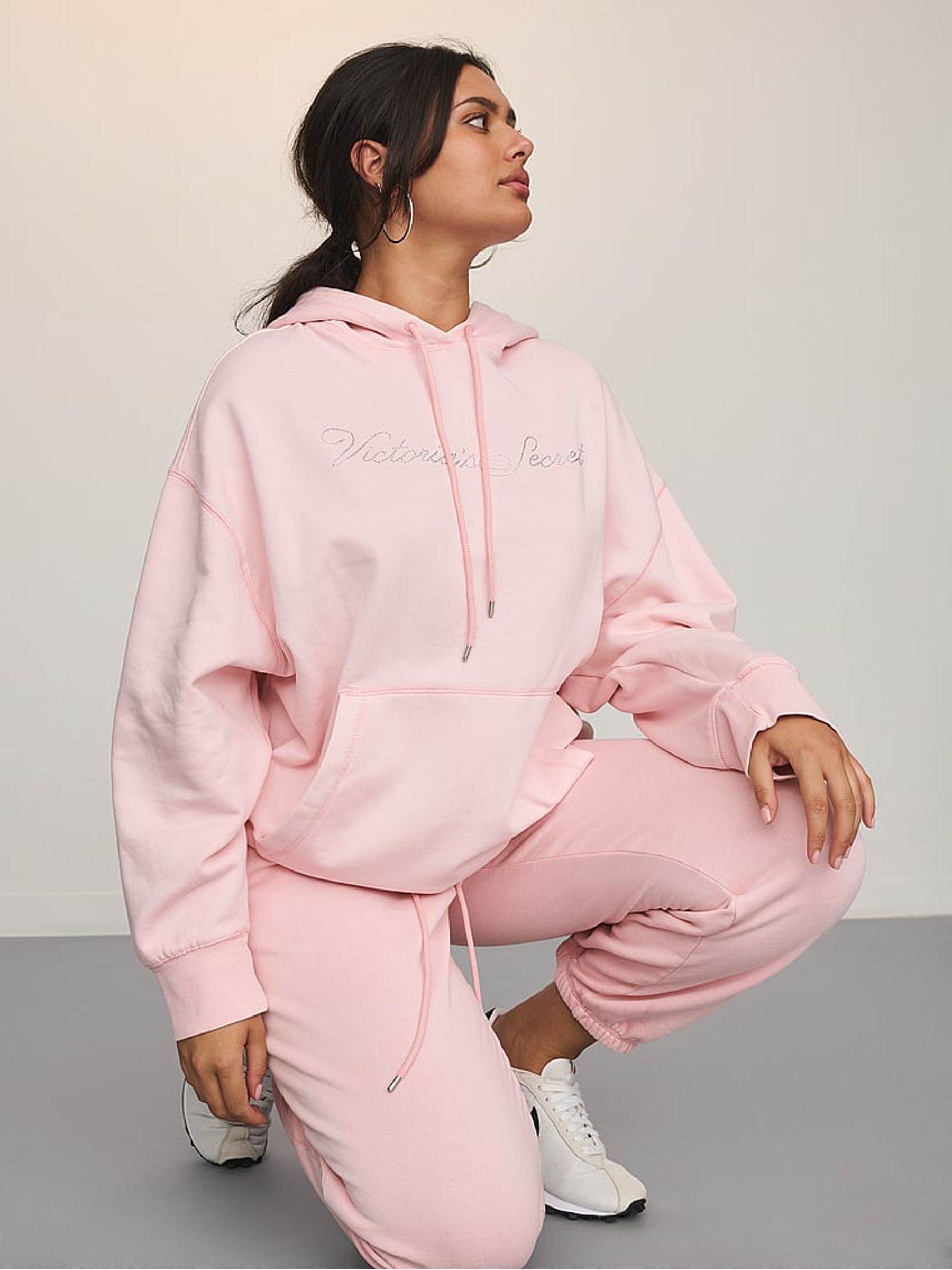 Pretty Blossom Pink Fleece Hoodie - Image 3 of 3