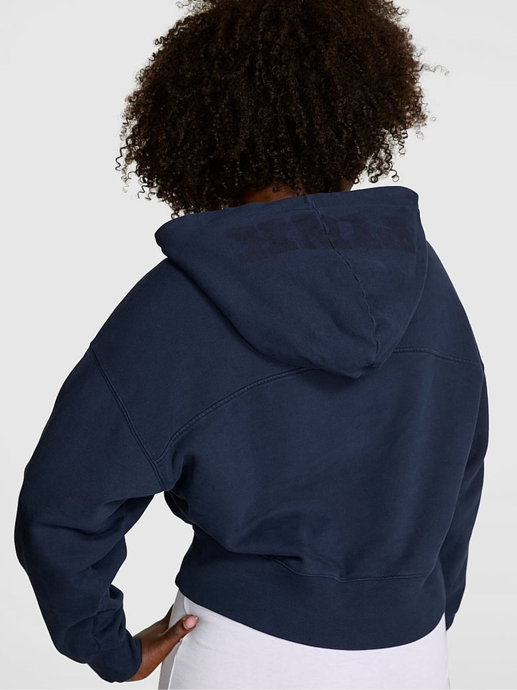 Noir Navy Blue Oversized Hoodie - Image 2 of 2