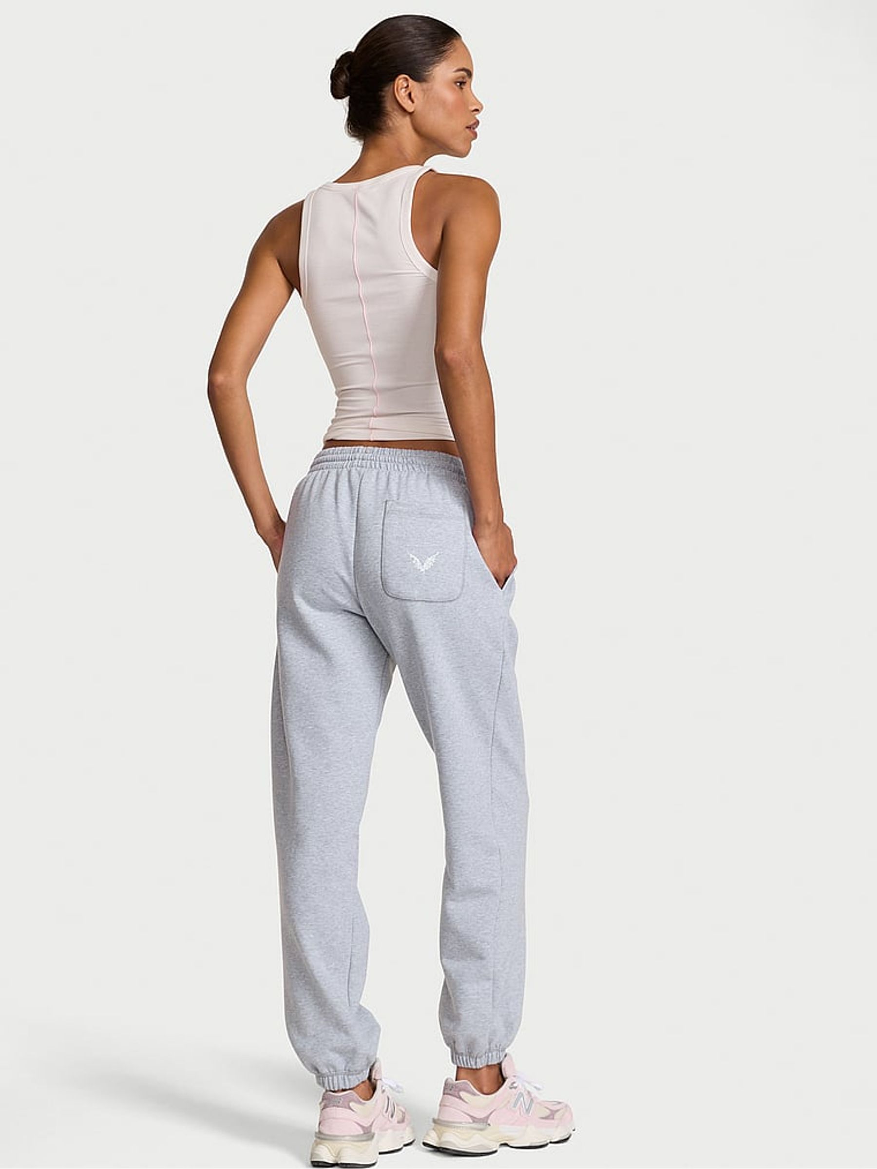 Medium Heather Grey Angel Fleece Joggers - Image 2 of 3