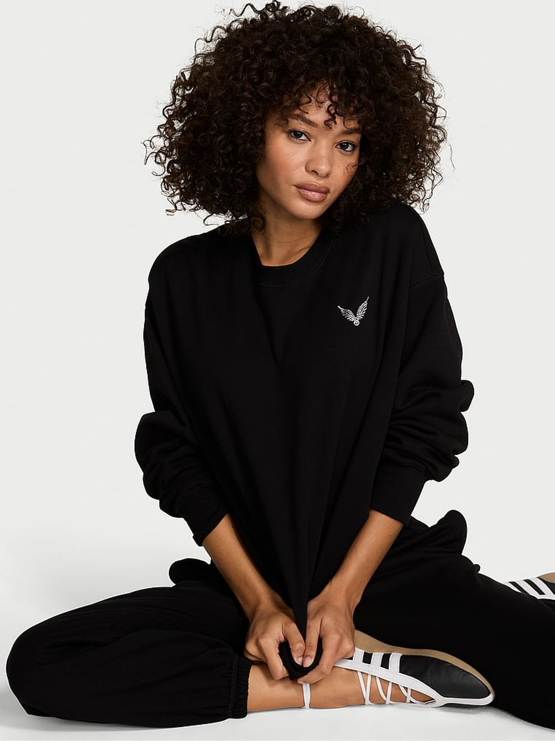 Black Angel Oversized Sweatshirt - Image 2 of 3