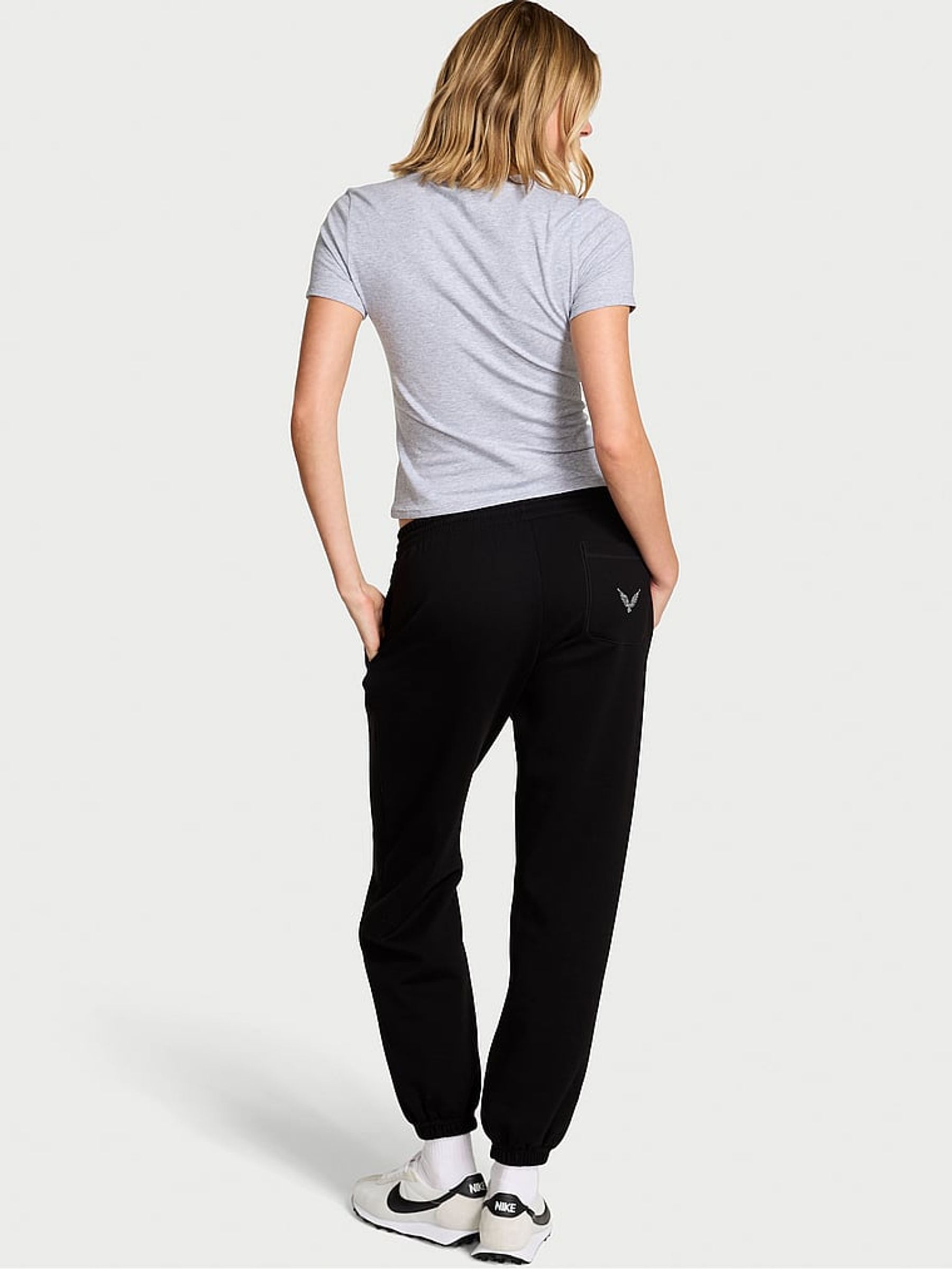 Black Angel Fleece Joggers - Image 2 of 3