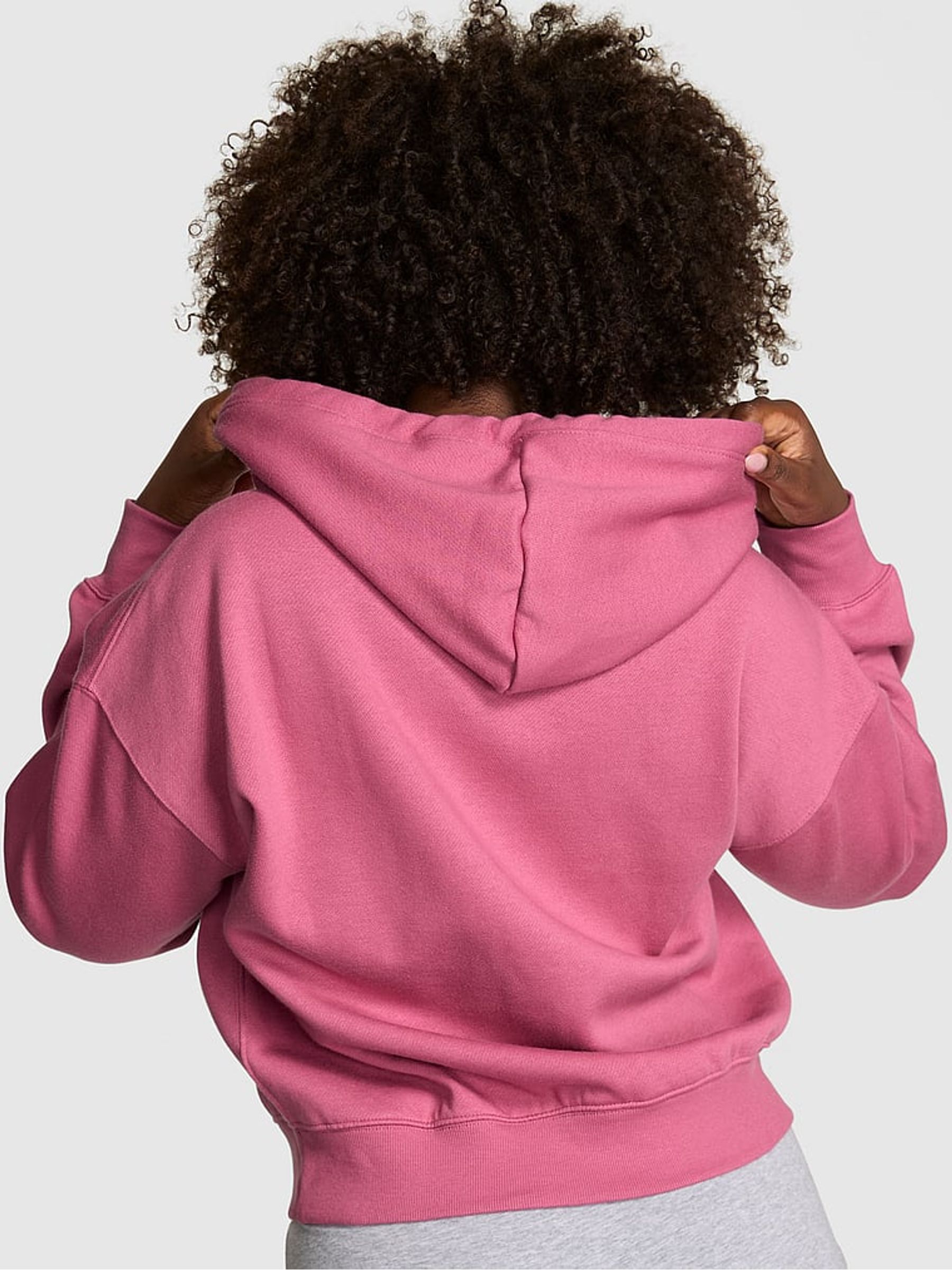 Red Violet Fleece Zip Up Hoodie - Image 2 of 2
