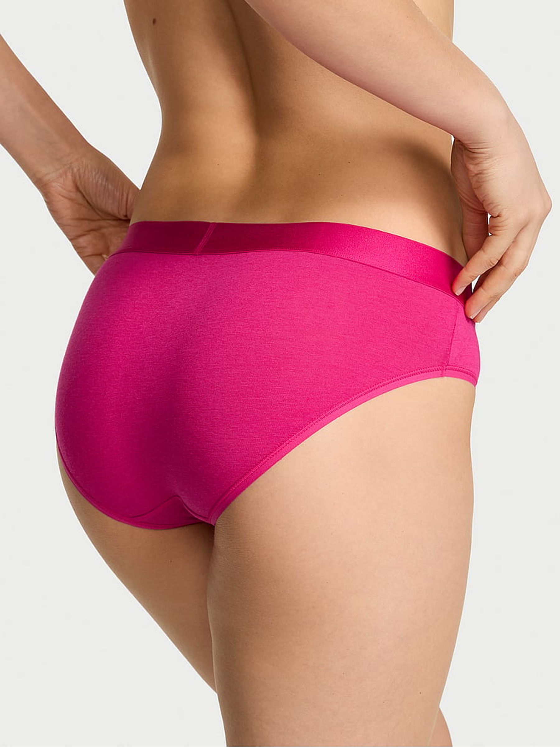 Pop Pink Hipster Logo Cotton Heart Shine Patch Knickers - Image 2 of 2 Pop Pink Hipster Logo Cotton Heart Shine Patch Knickers - Image 2 of 2