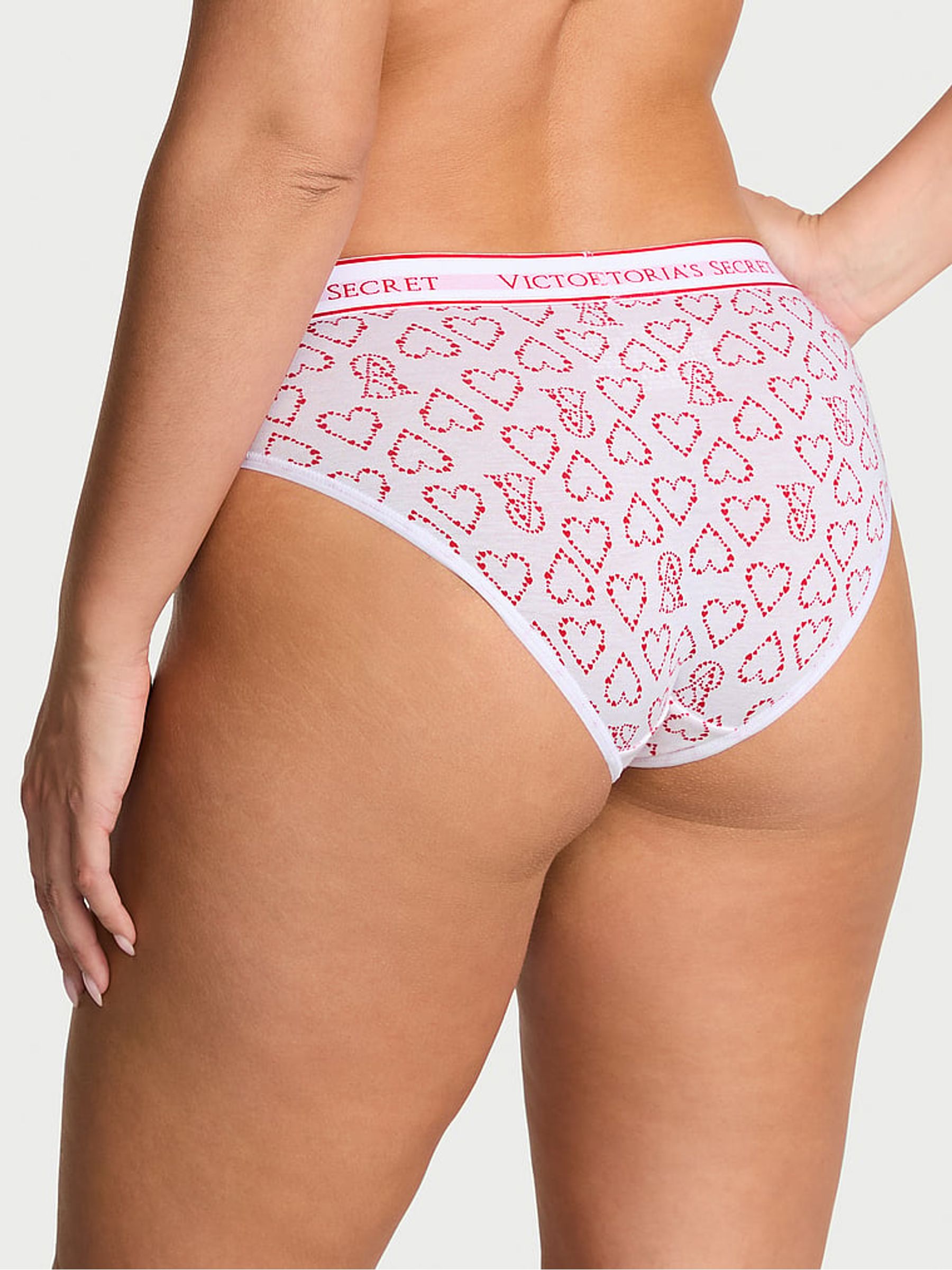 White Hearts Hipster Logo Knickers - Image 2 of 2