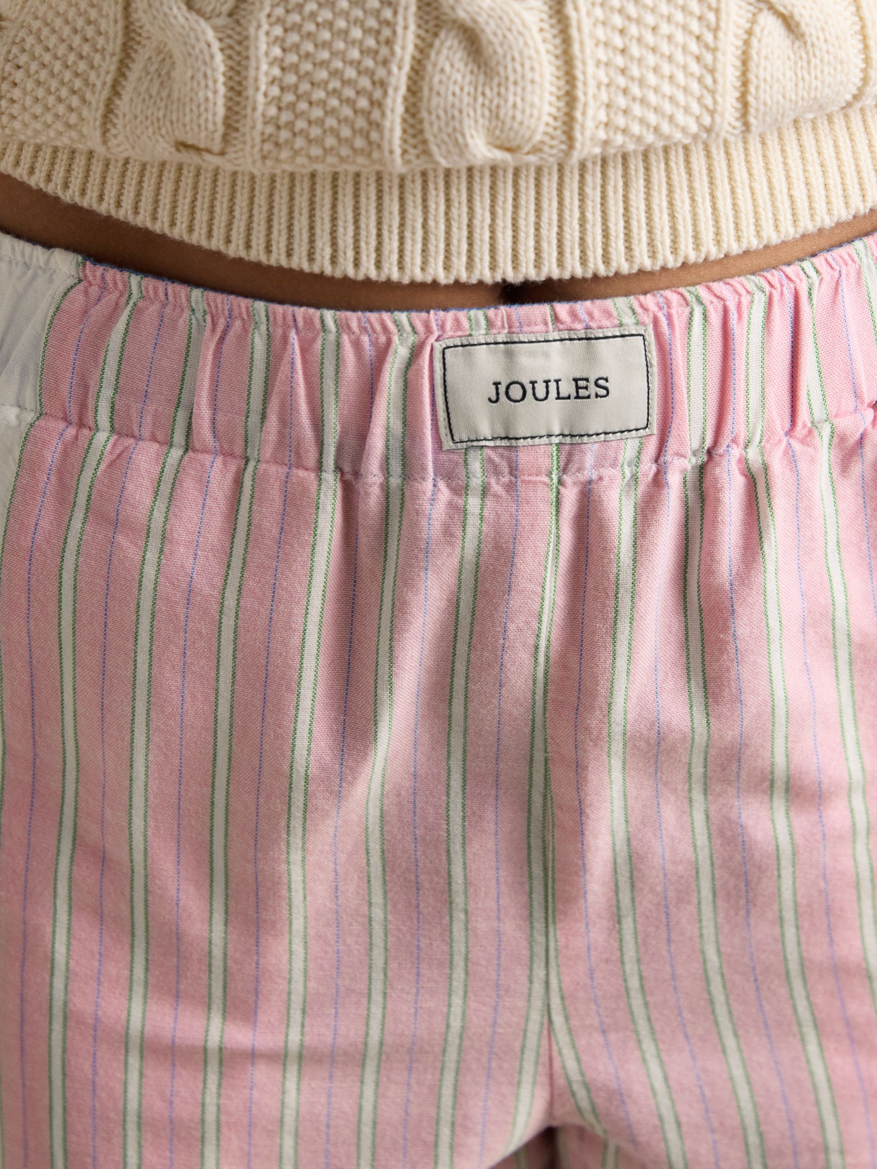 Hallie Pink Stripe Pull On Cotton Trousers - Image 3 of 6