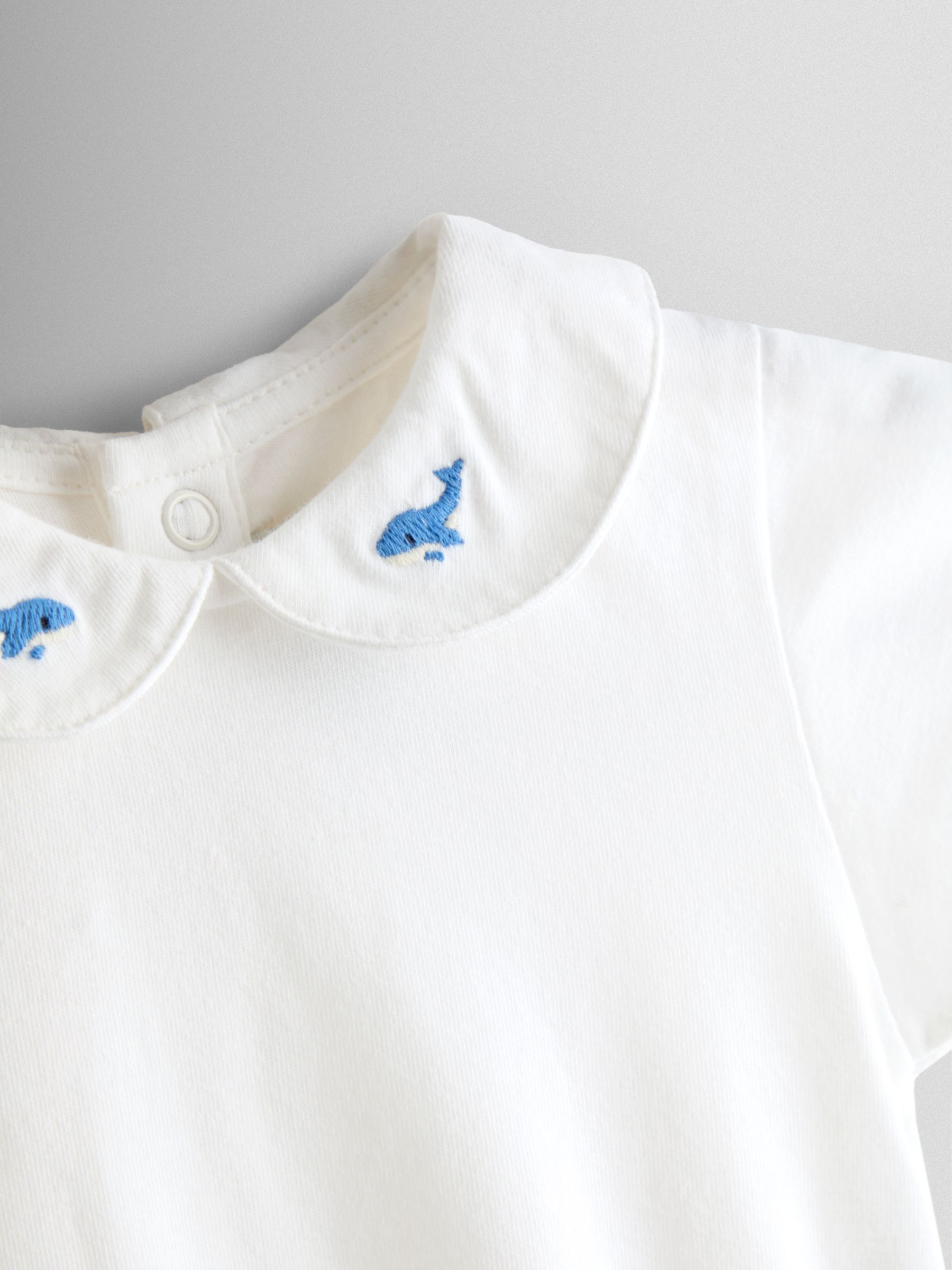 Blue Whale Stripe Dungaree & Body Set - Image 8 of 9