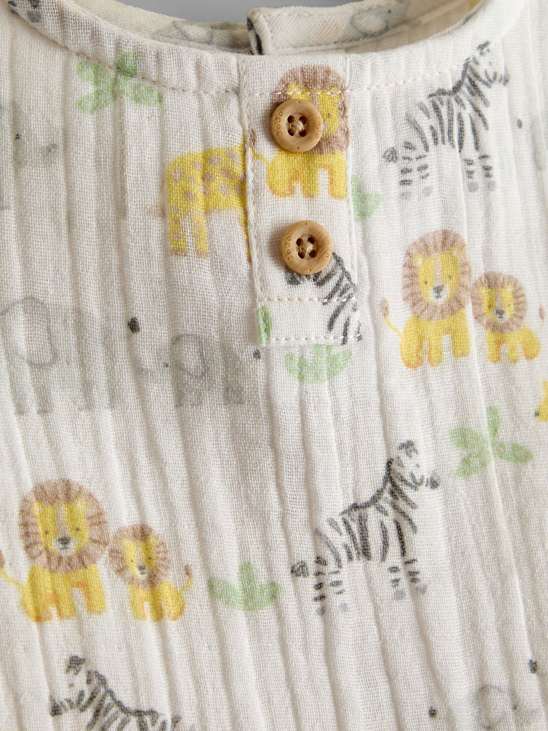 Cream Safari Cheesecloth Top & Short Set - Image 7 of 8