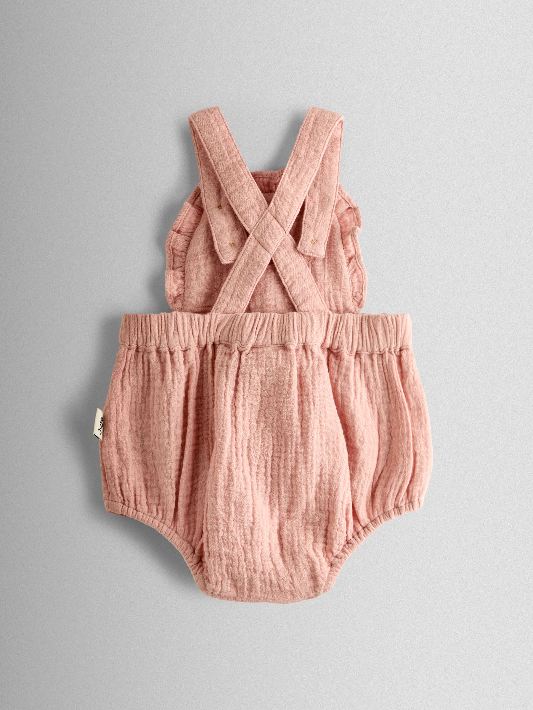 Pink Floral Bubble Dungaree and Body Set - Image 3 of 7