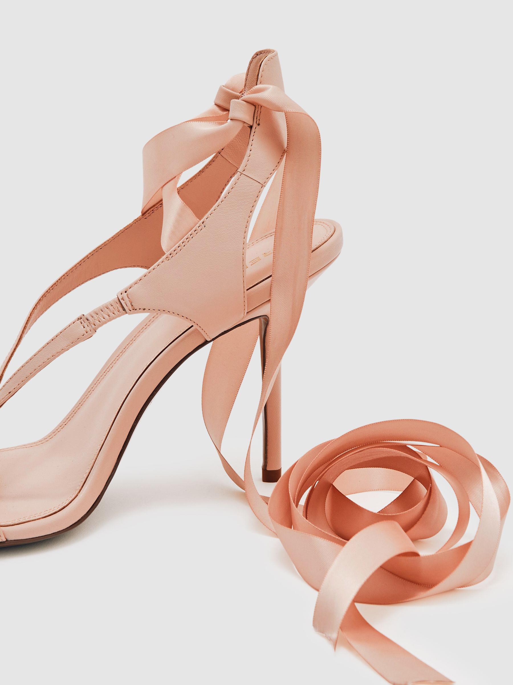 Reiss | Royal Ballet Ribbon Sandals in Pink - image 2