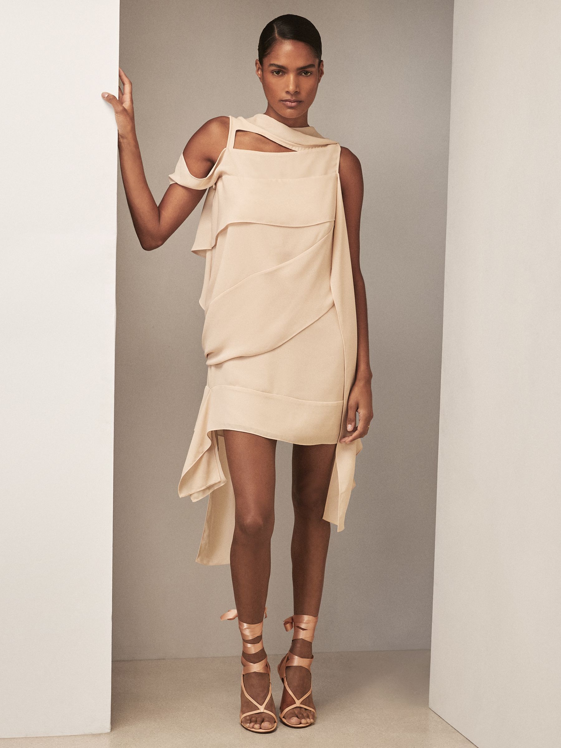 Reiss | Royal Ballet Ribbon Sandals in Pink - image 1