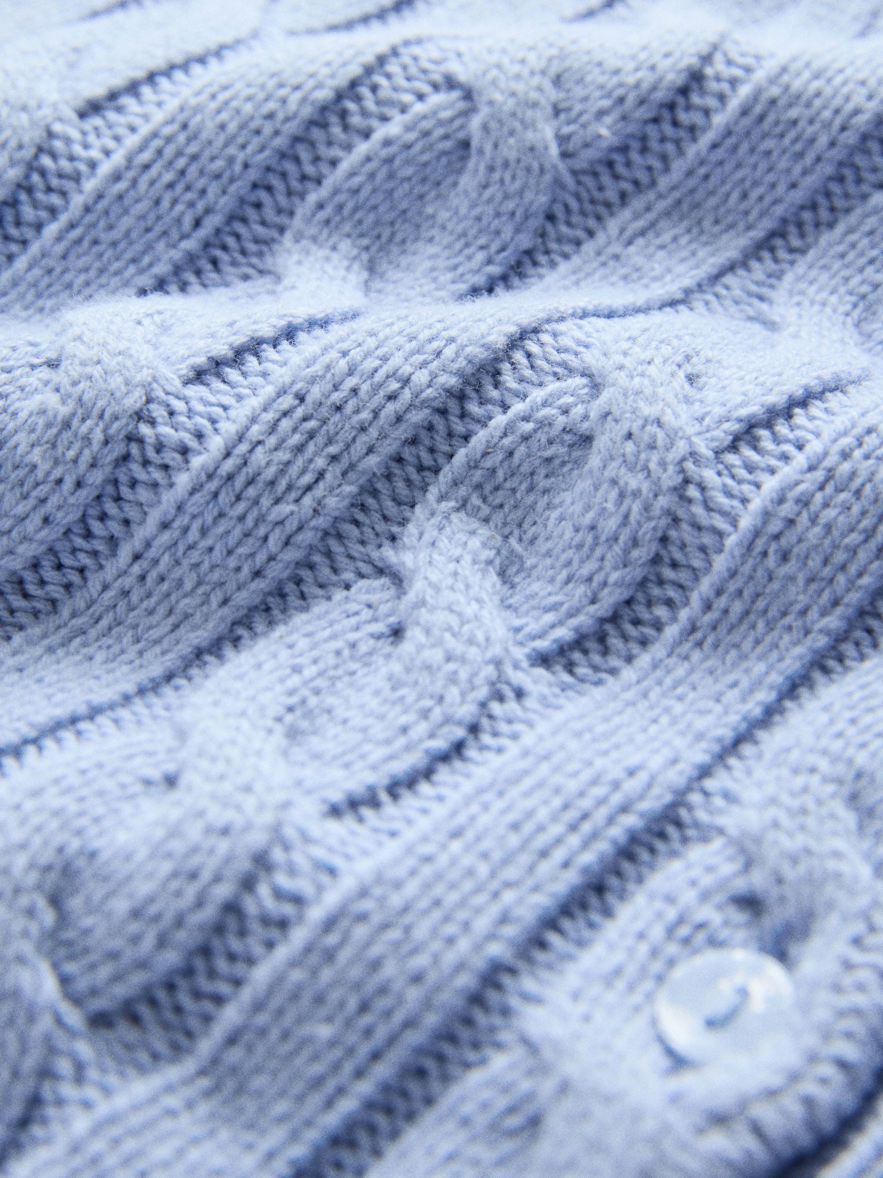 2 Pack Knitted Cable Cardigan Yellow/Light Blue - Image 5 of 5