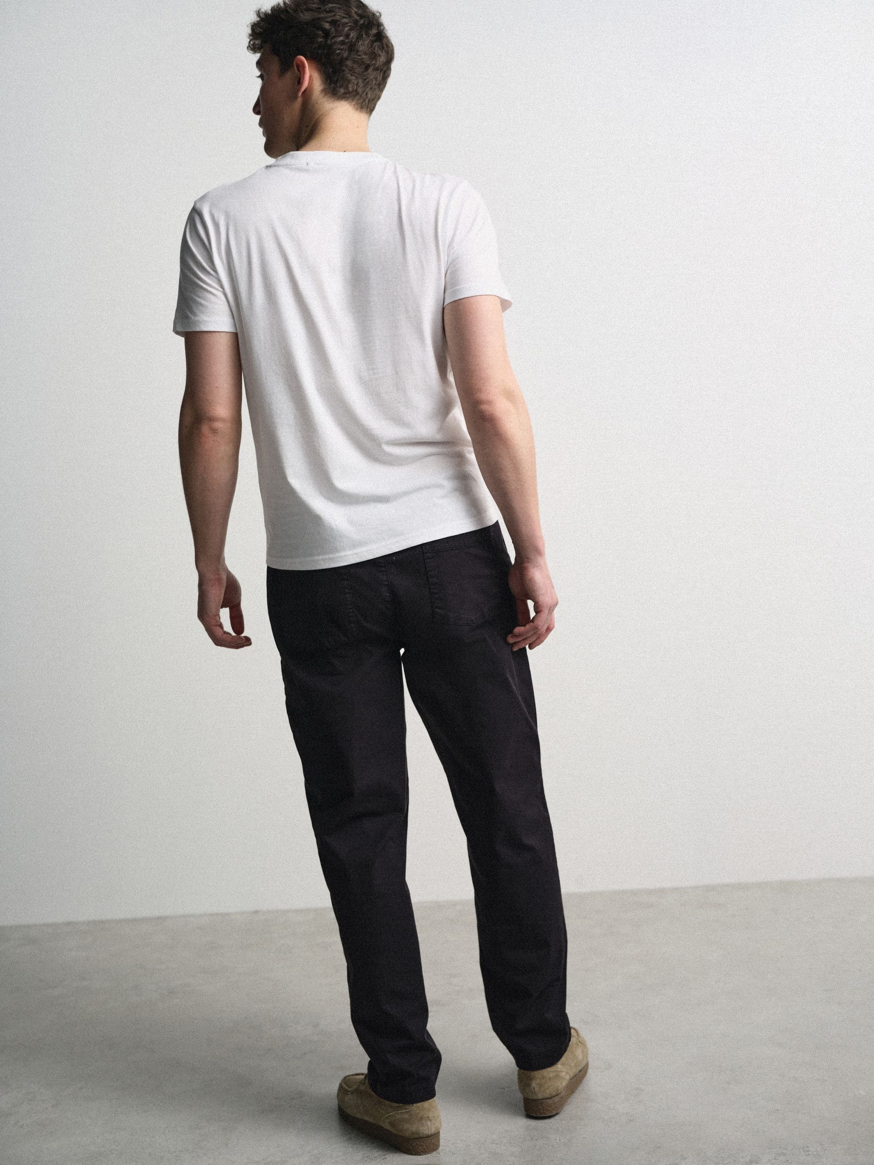 3 Pack Pull On Relaxed Fit Chinos Black/Grey/Light Grey - Image 3 of 6