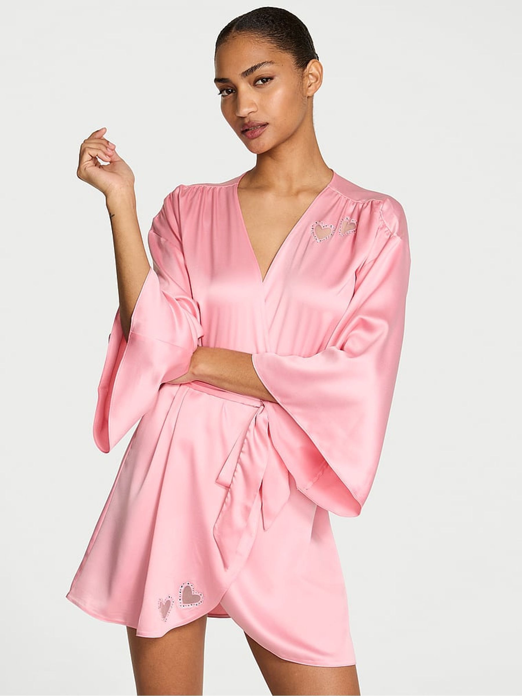 Petal Pink Heart Twinkle Robe