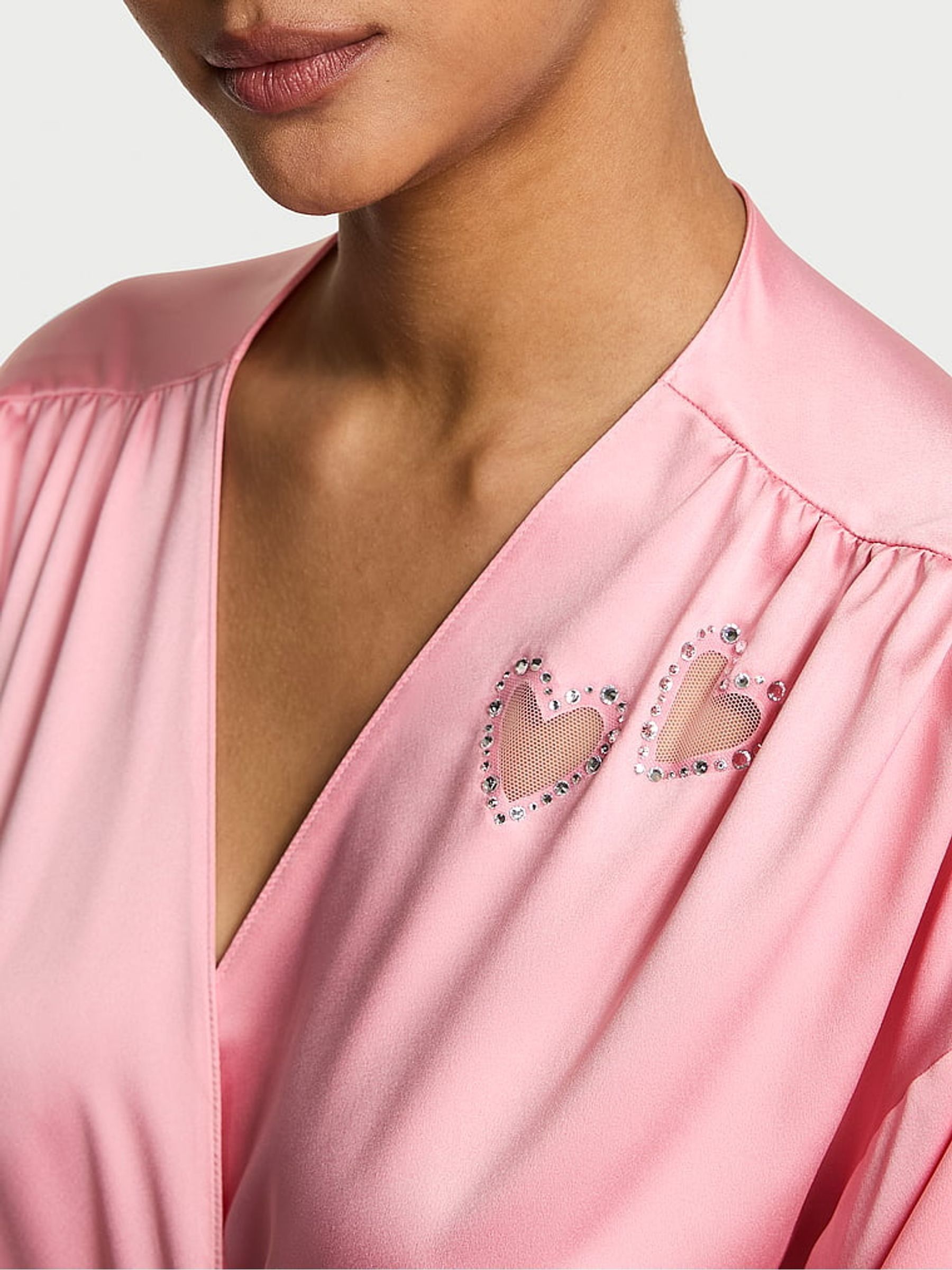 Petal Pink Heart Twinkle  Robe - Image 3 of 3