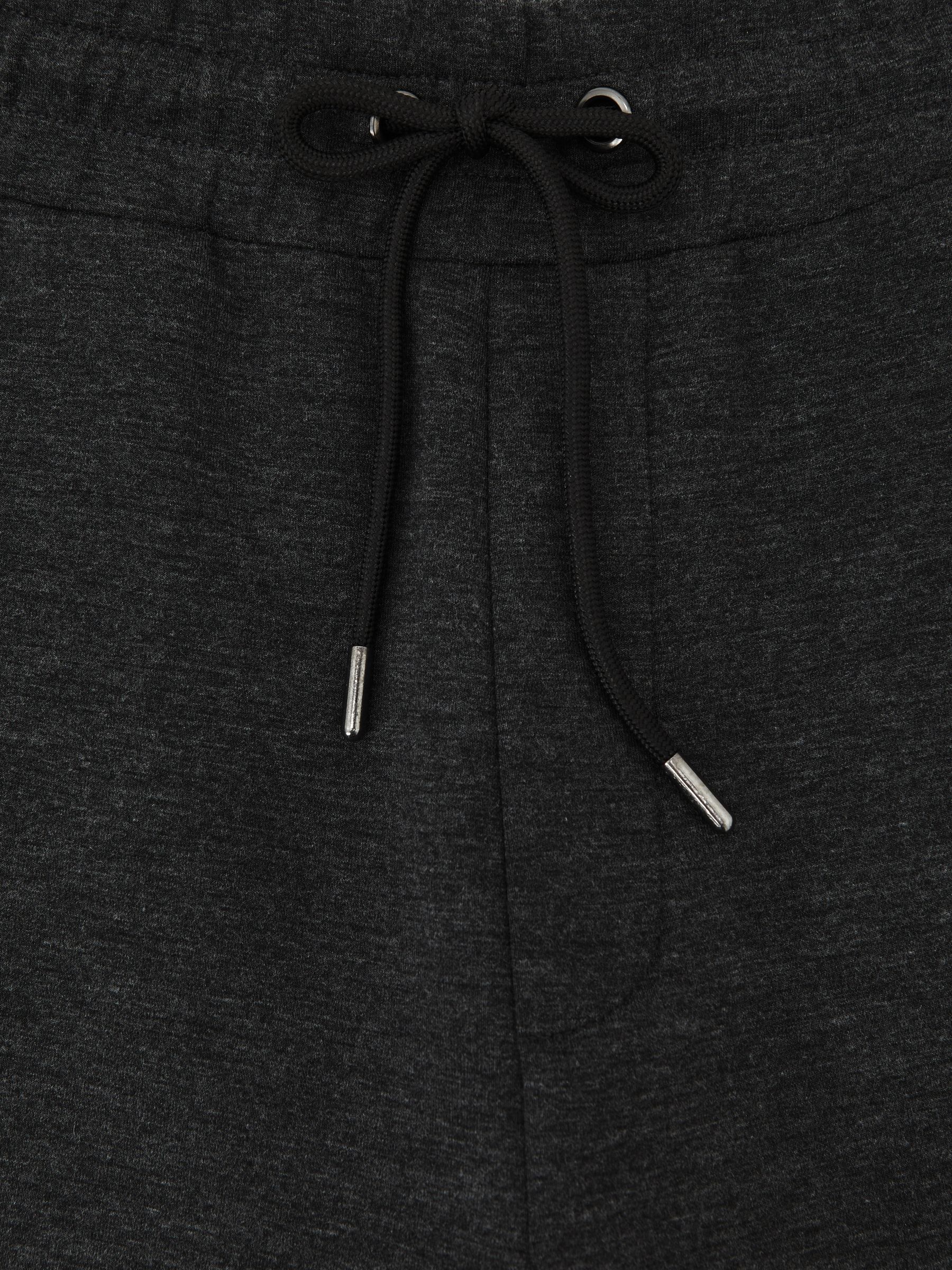 Jersey Drawstring Cuffed Joggers in Charcoal - image 4