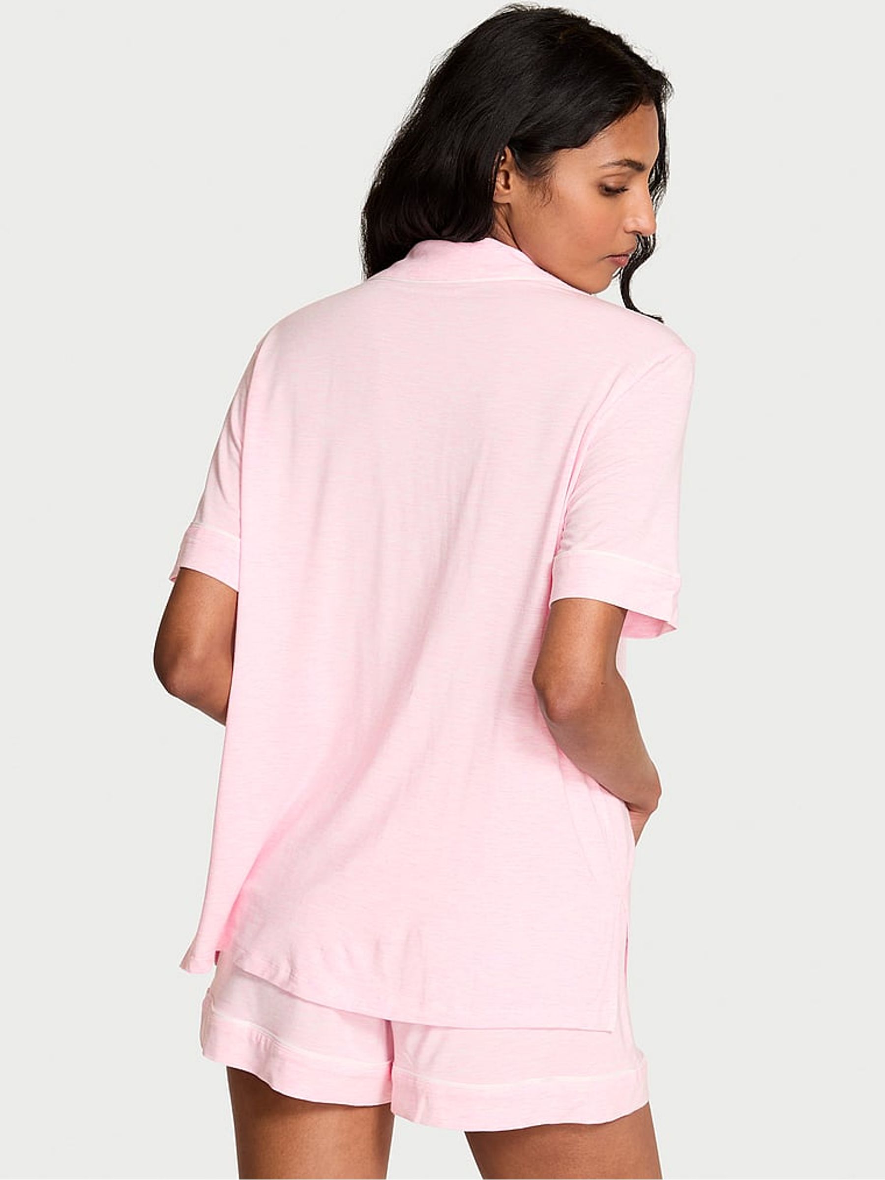 Heather Pink Petal Modal Short Pyjamas Set - Image 2 of 2