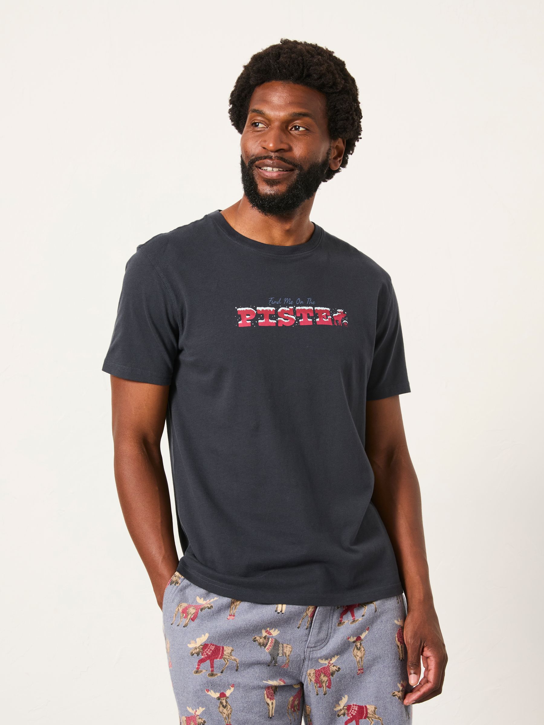 Navy Shelter Piste Graphic T-Shirt - Image 1 of 5
