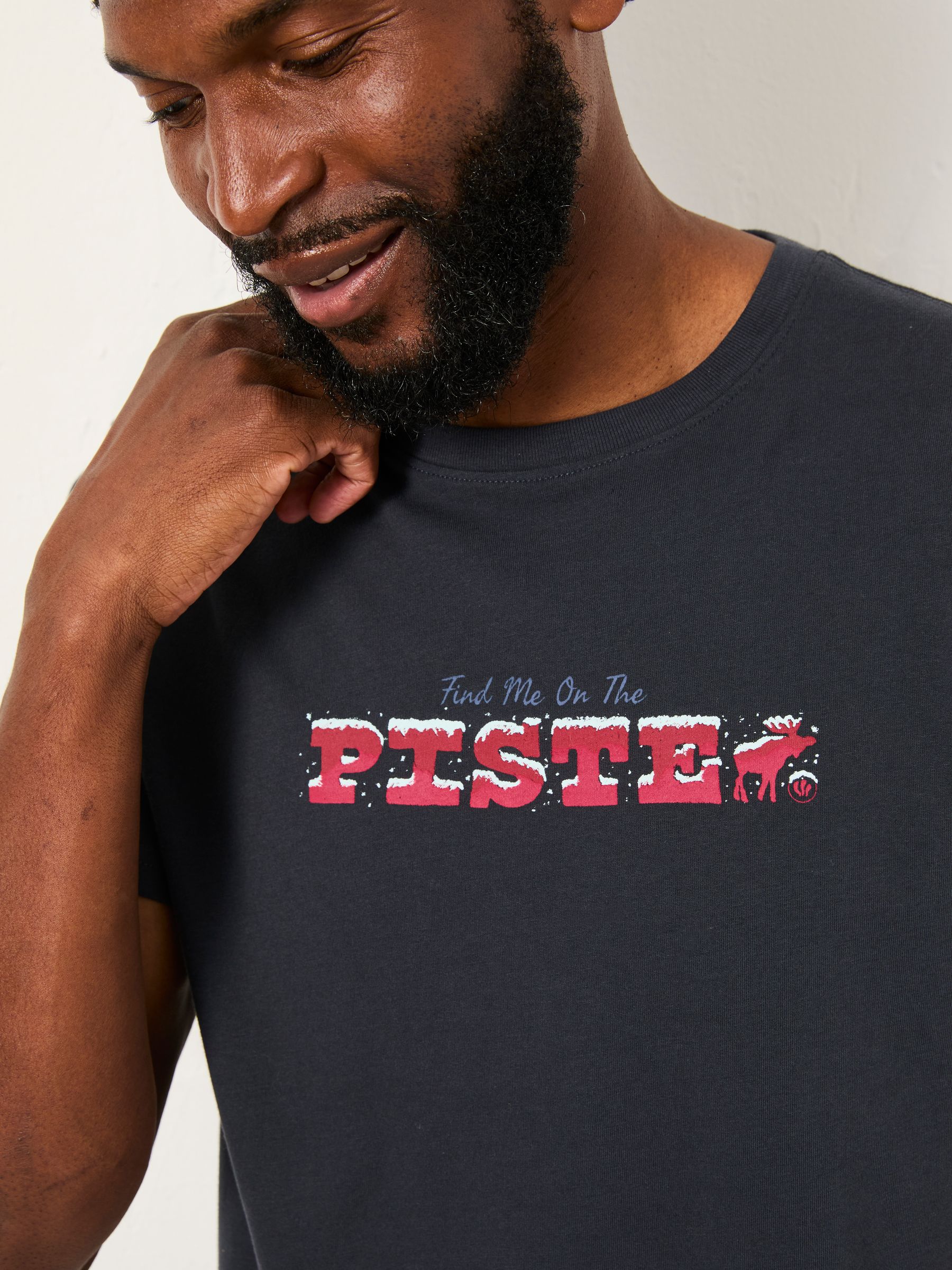 Navy Shelter Piste Graphic T-Shirt - Image 4 of 5