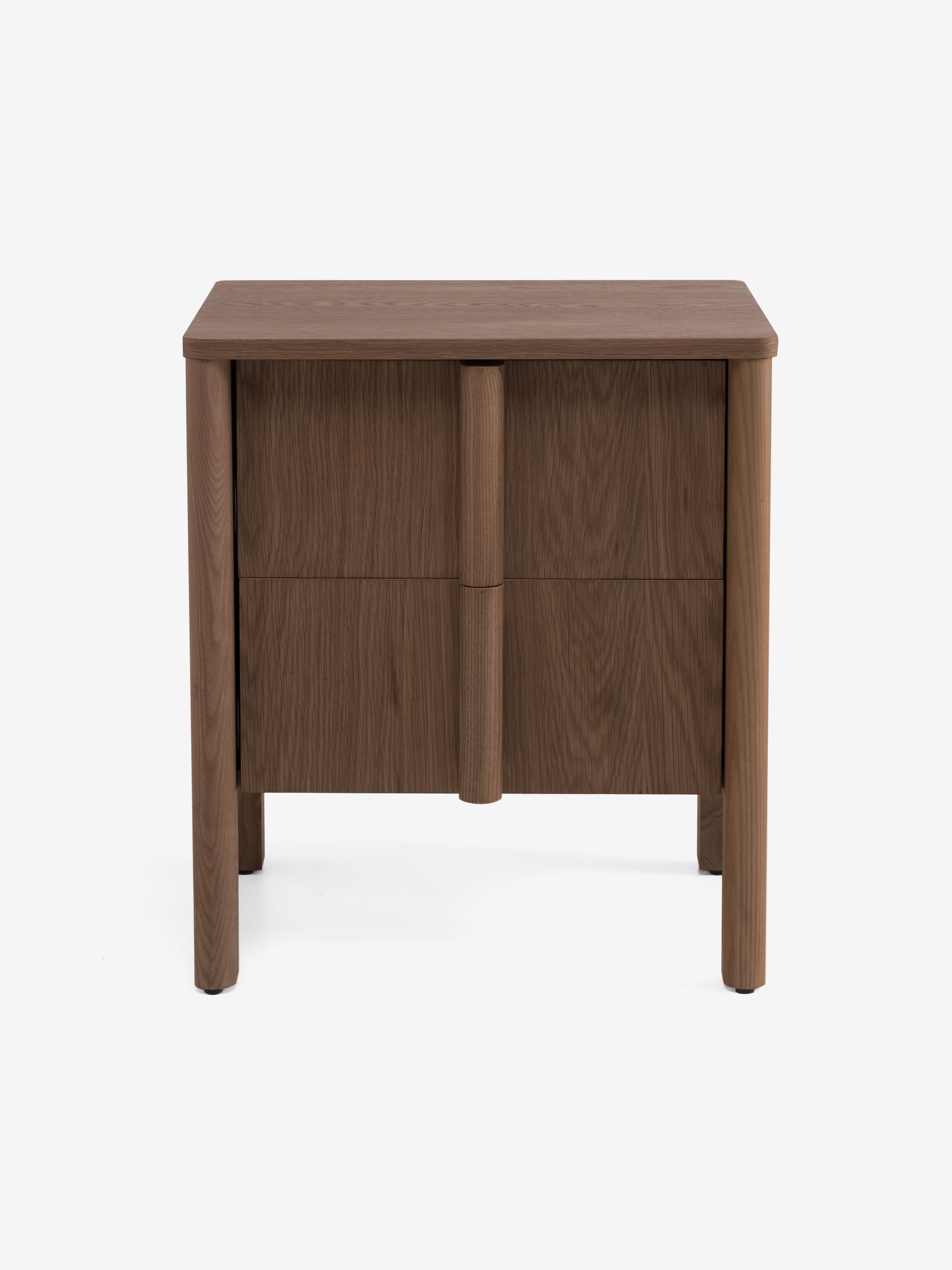 Reeve 2 Drawer Bedside Table in Dark Stain Oak - Image 4 of 5