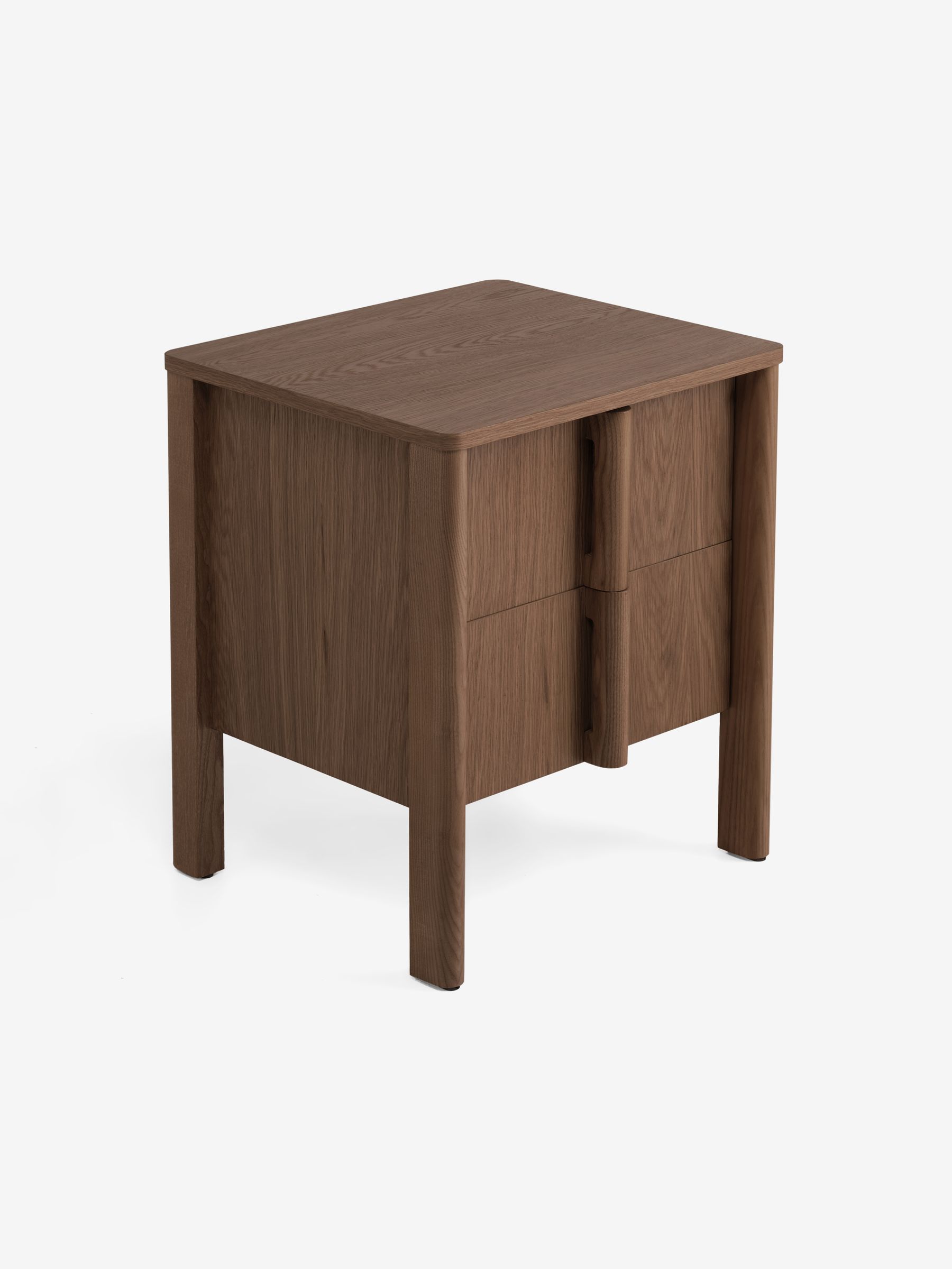 Reeve 2 Drawer Bedside Table in Dark Stain Oak - Image 5 of 5 Reeve 2 Drawer Bedside Table in Dark Stain Oak - Image 5 of 5