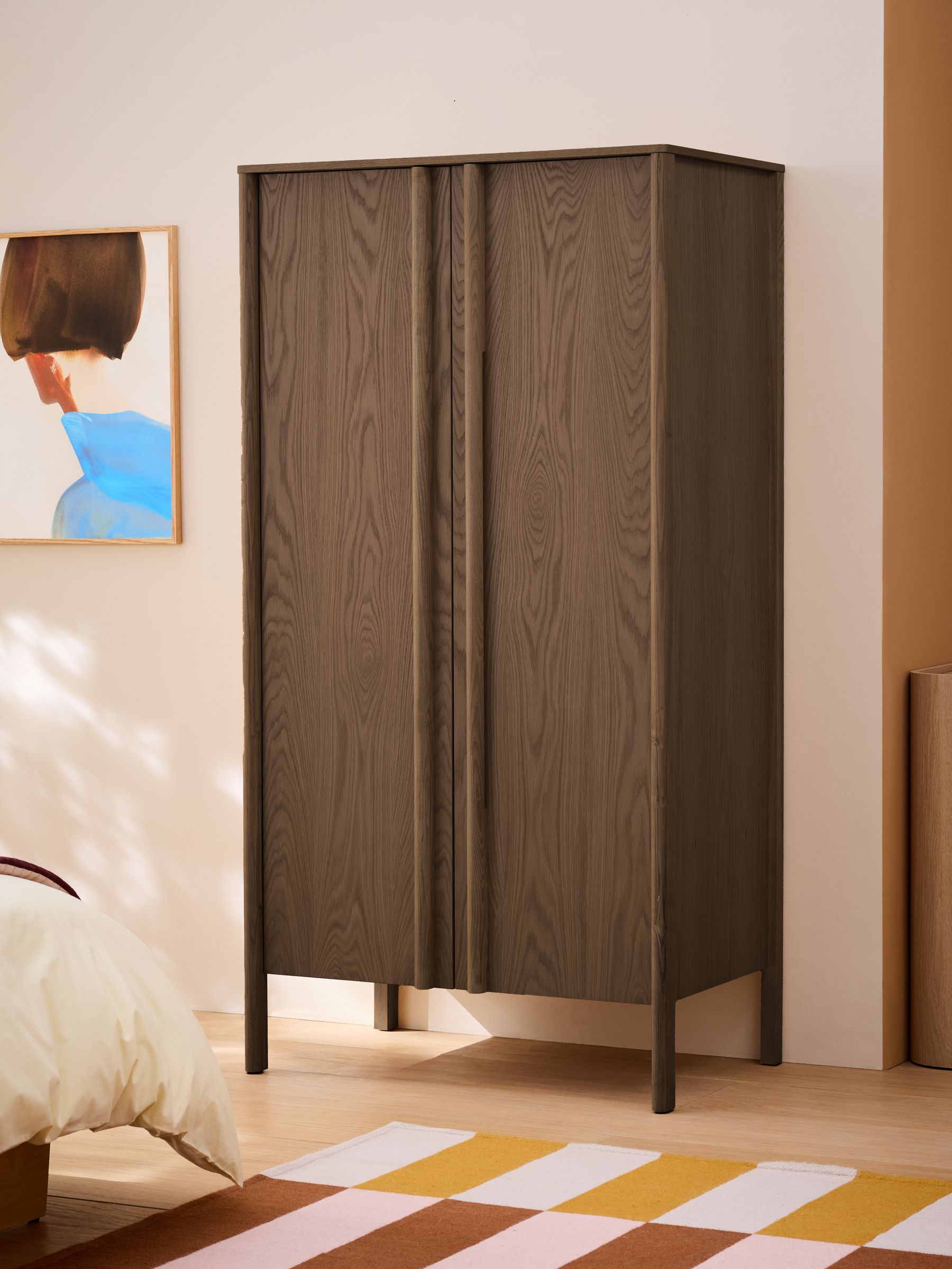 Reeve Double Wardrobe in Dark Brown - Image 1 of 6