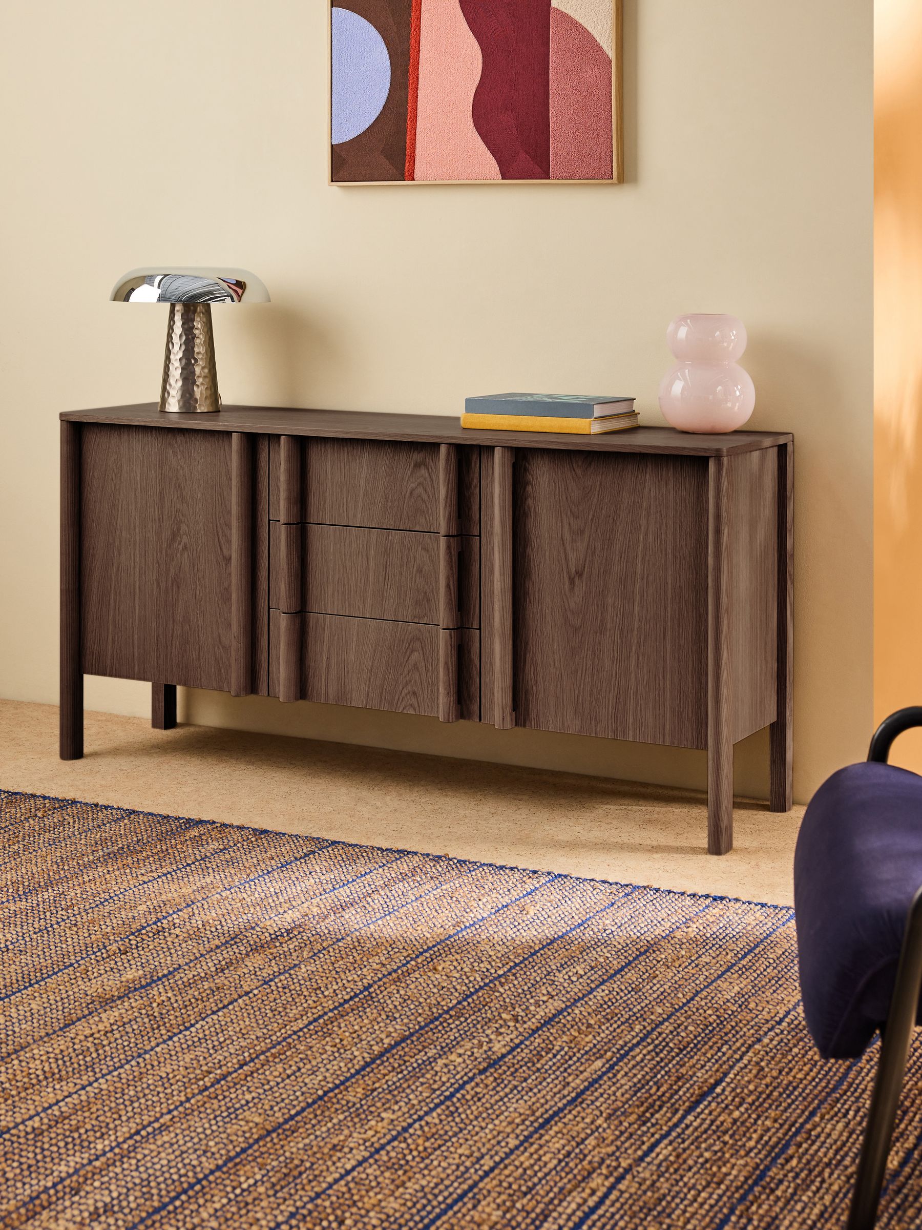 Reeve Large Large Sideboard in Dark Stain Oak - Image 1 of 5