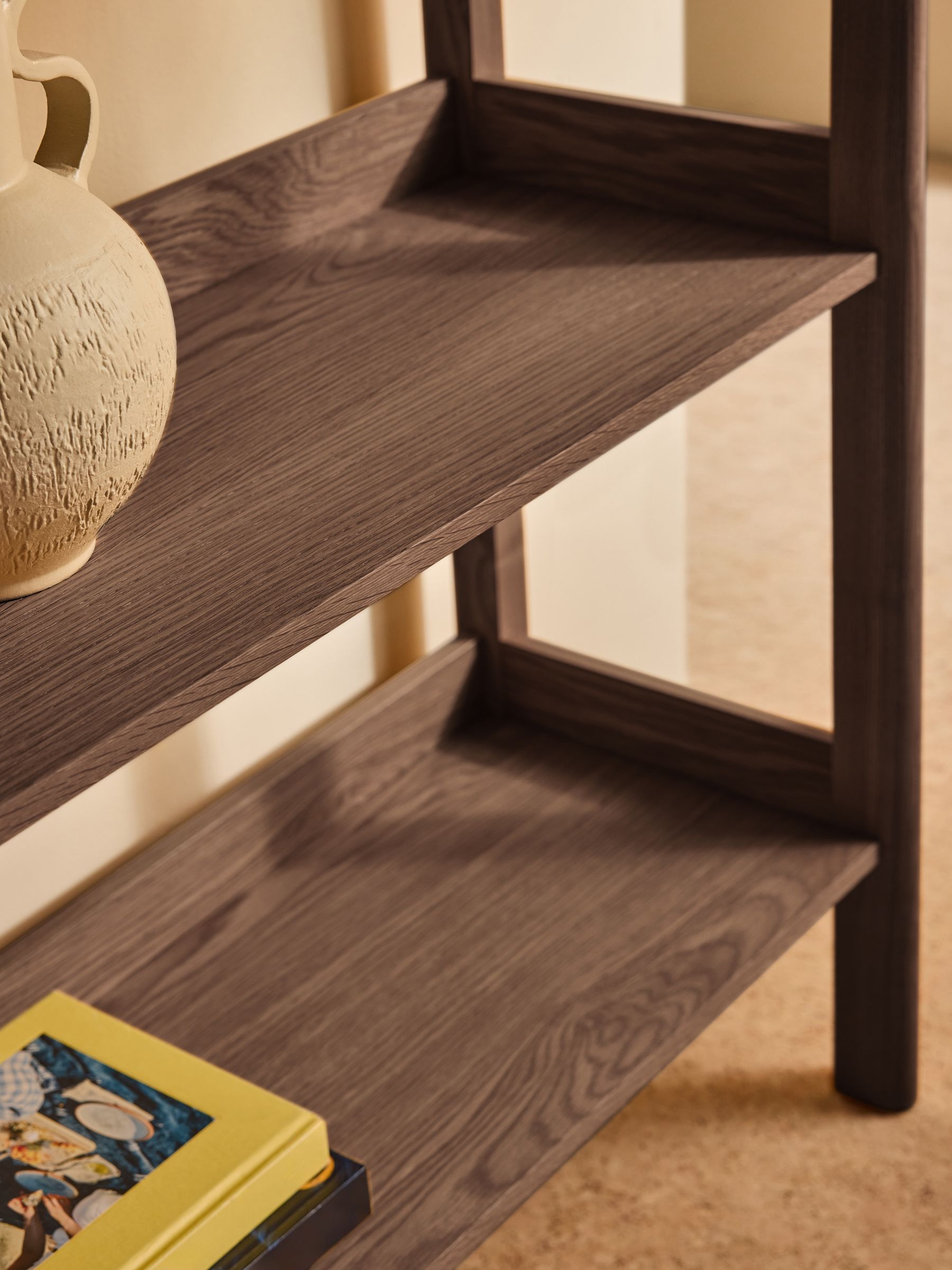 Reeve Shelving Unit in Dark Stain Oak - Image 2 of 5 Reeve Shelving Unit in Dark Stain Oak - Image 2 of 5
