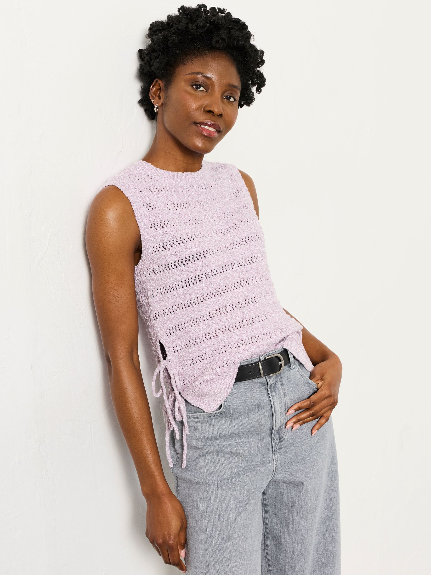 Willa Purple Knitted Tank - Image 1 of 6