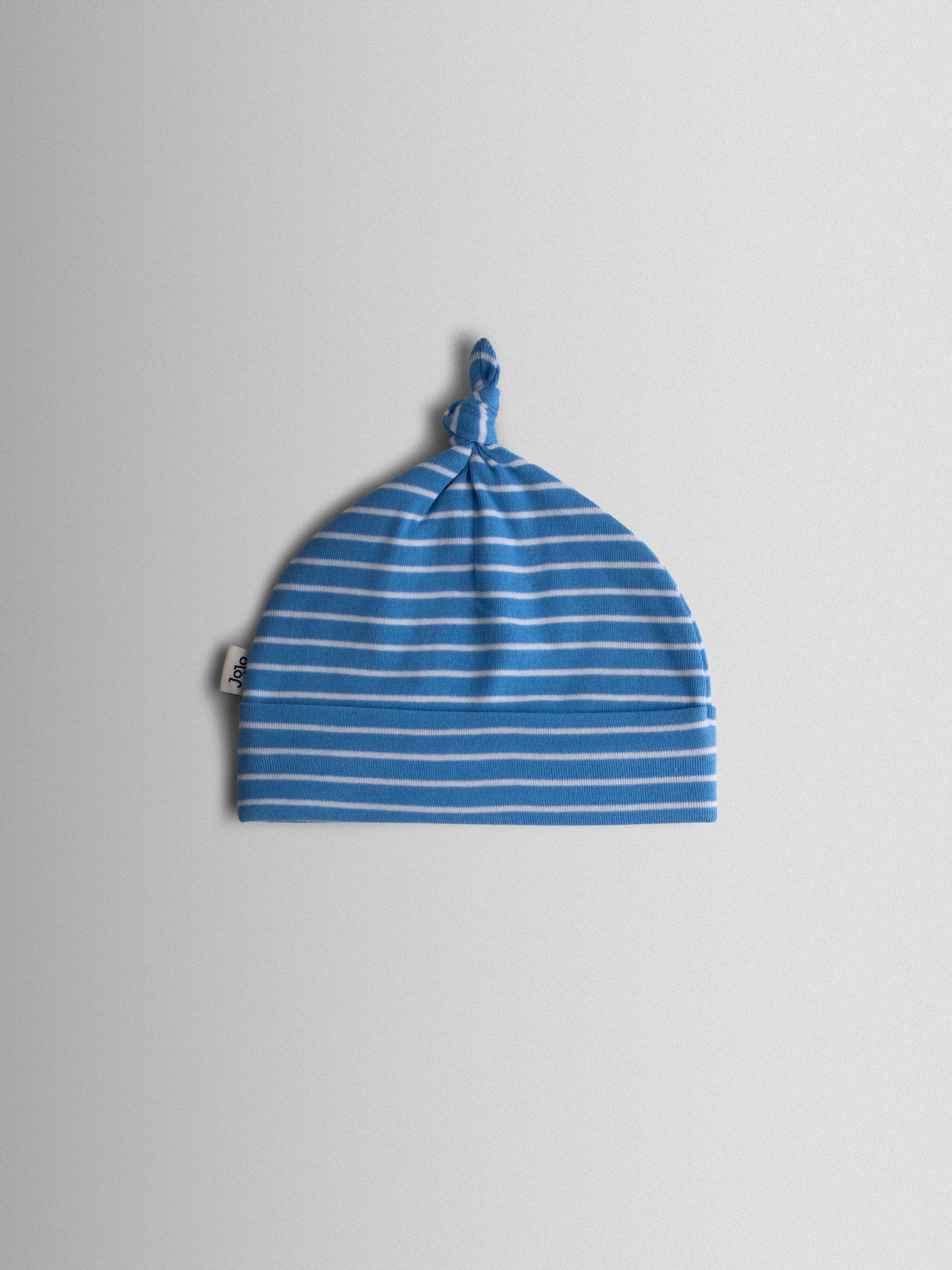 Blue 3-Pack Elephant, Stripe & Star Baby Hats - Image 2 of 8