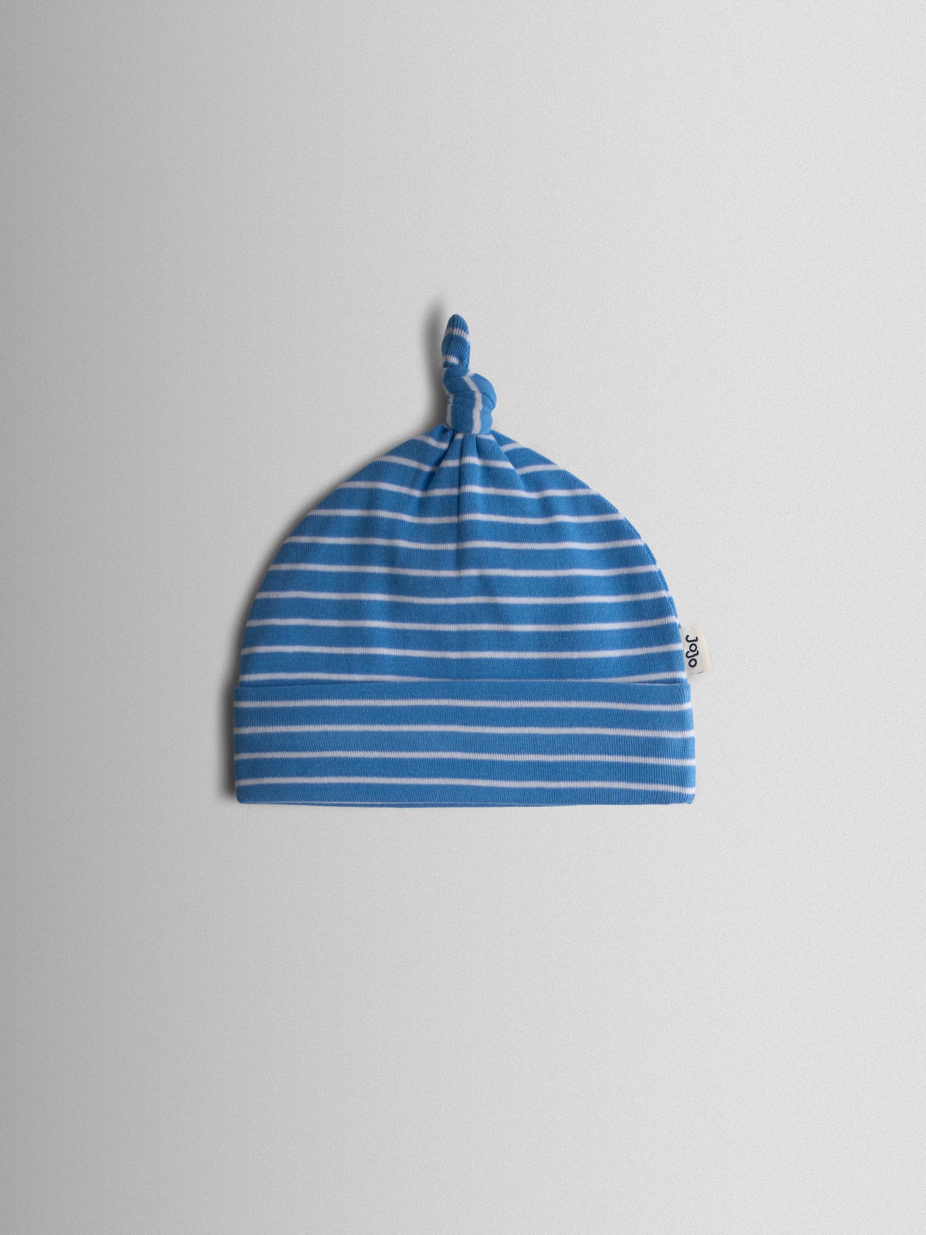 Blue 3-Pack Elephant, Stripe & Star Baby Hats - Image 3 of 8