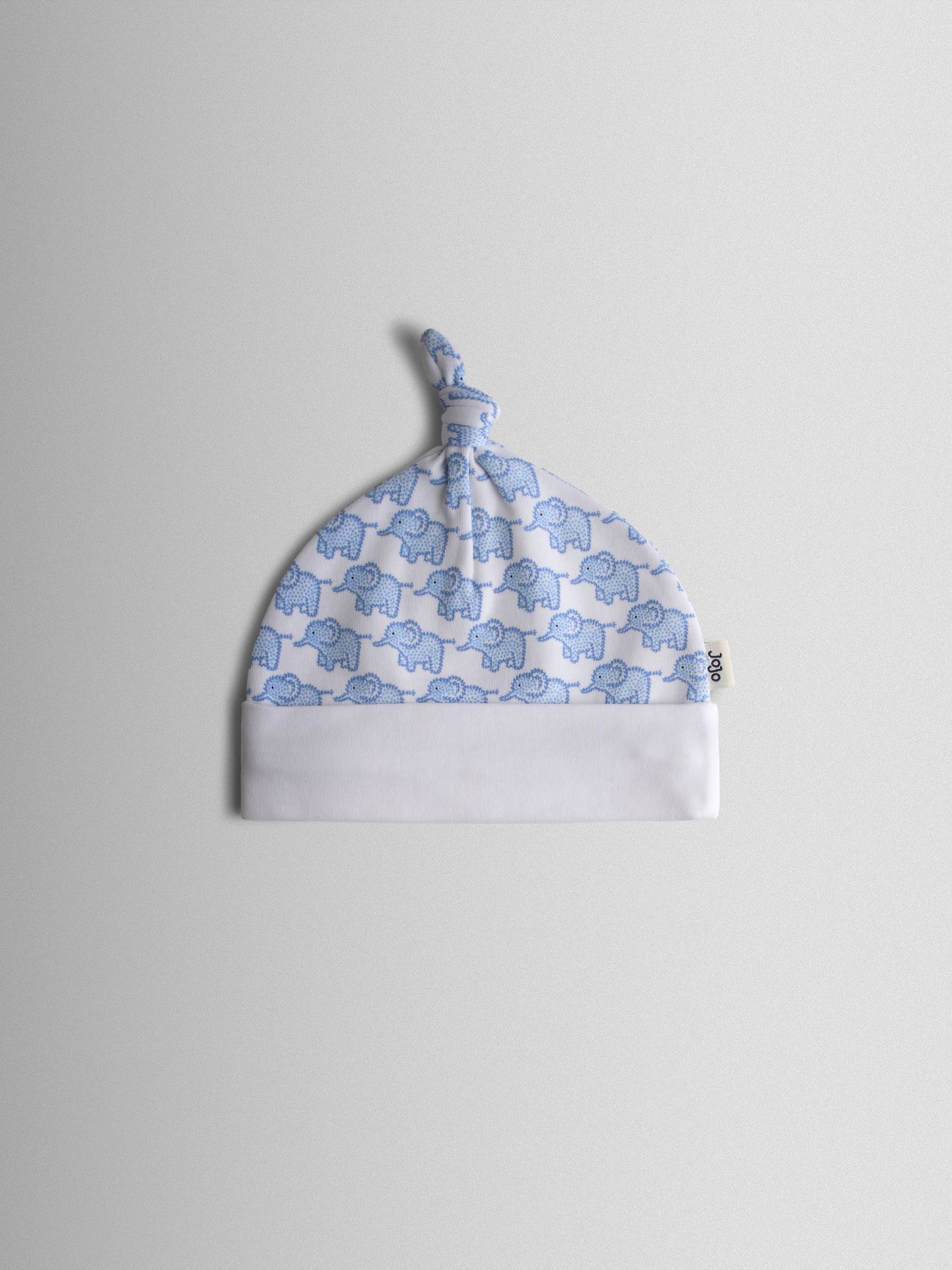 Blue 3-Pack Elephant, Stripe & Star Baby Hats - Image 5 of 8