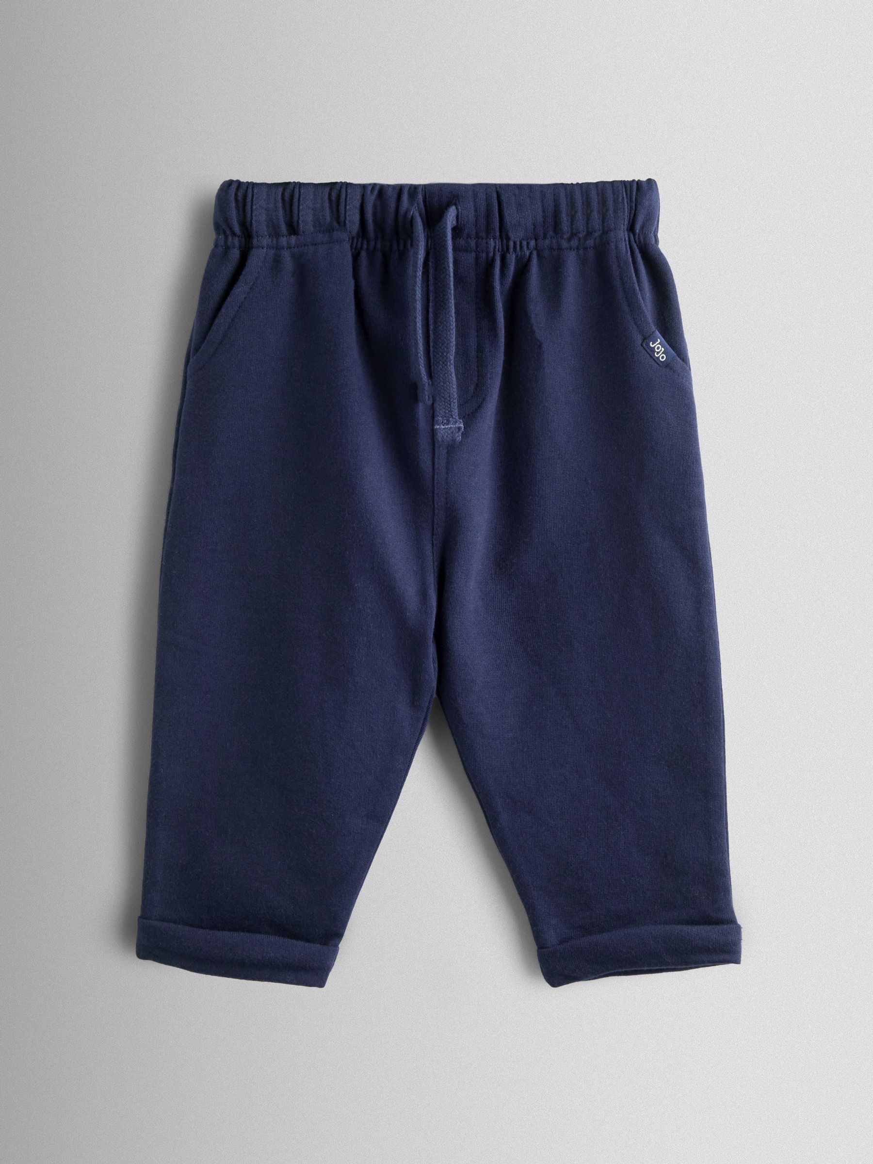 Navy Blue Stripe & Navy Blue Vertical Stripe and Plain Joggers 2 Pack - Image 3 of 7