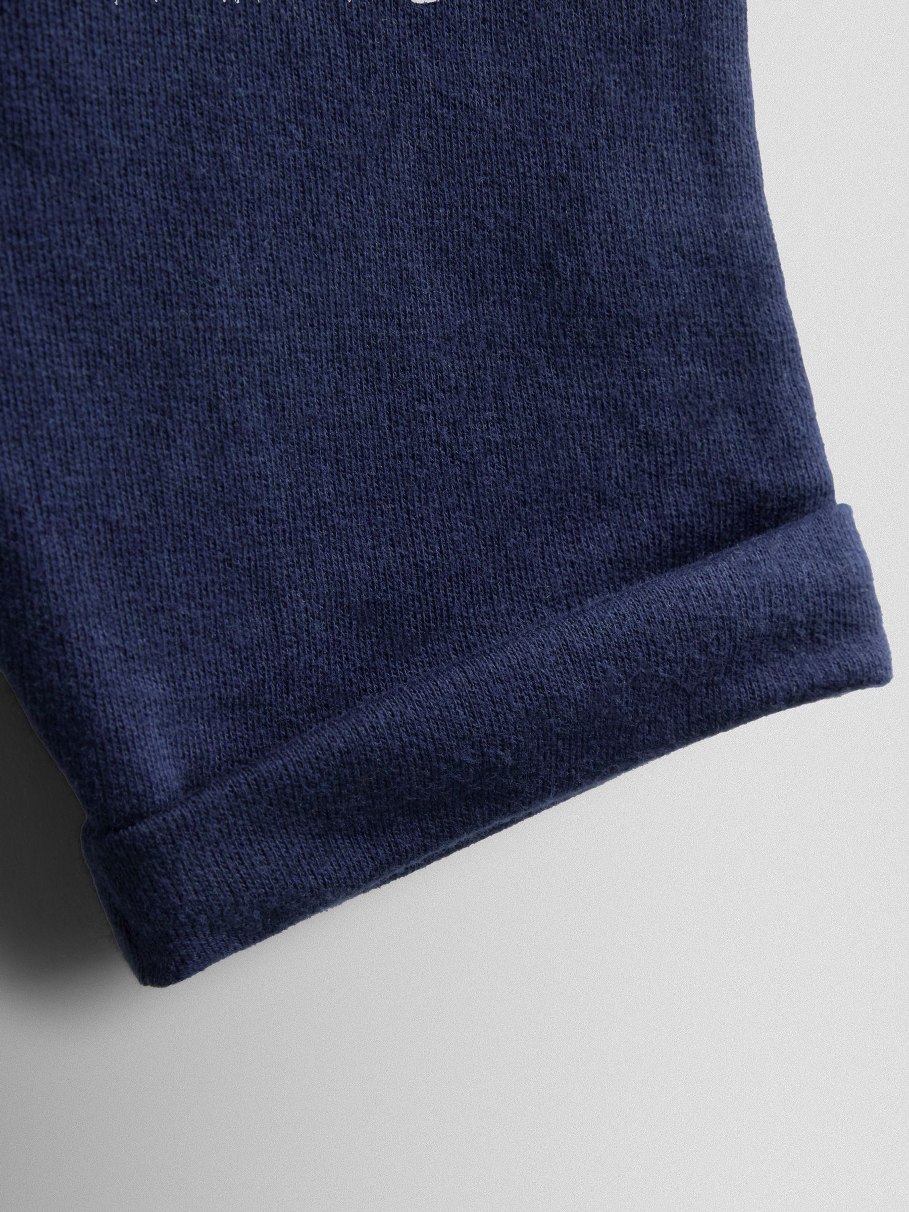 Navy Blue Stripe & Navy Blue Vertical Stripe and Plain Joggers 2 Pack - Image 7 of 7