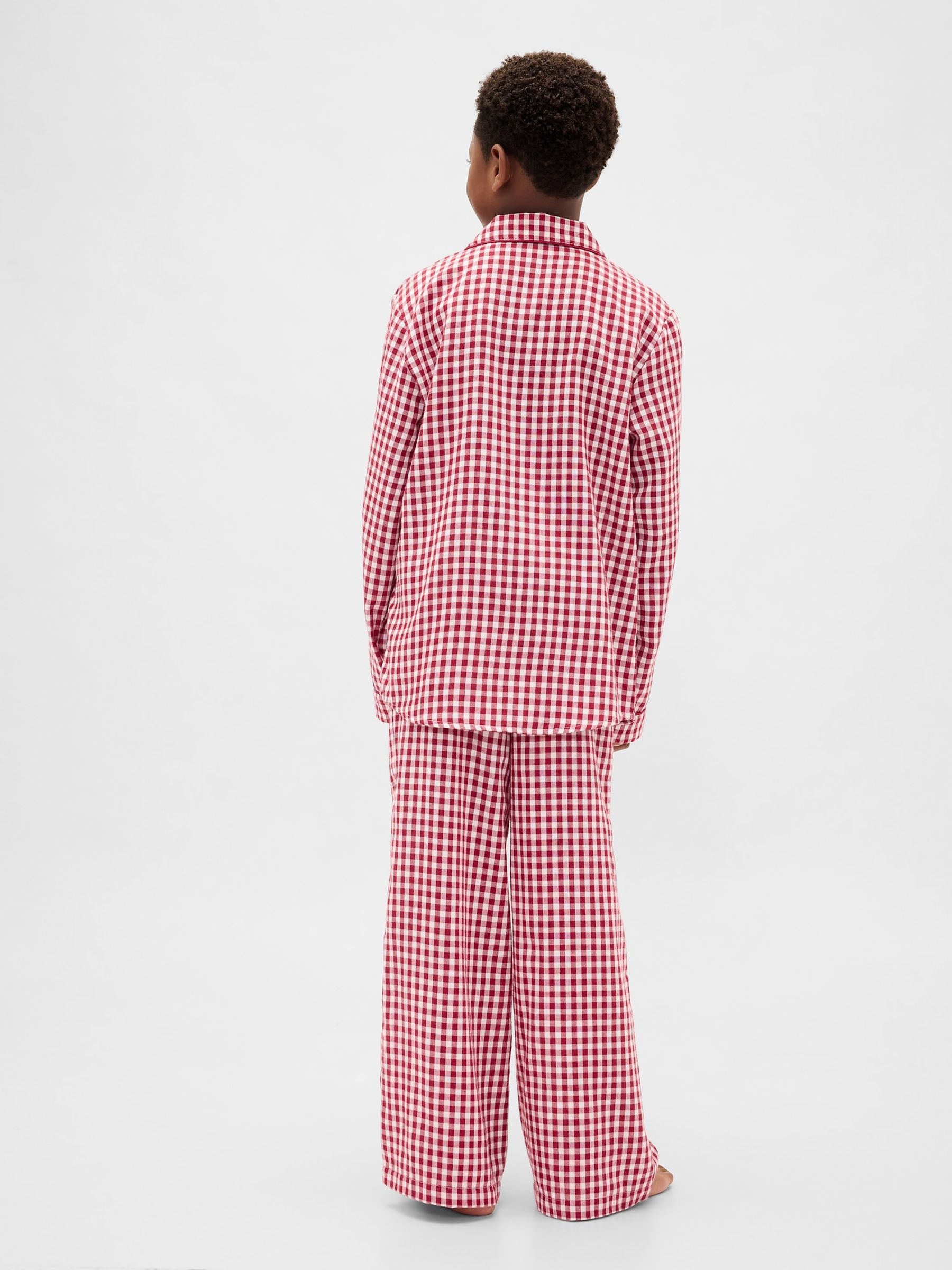 Red Gingham Flannel Pyjamas Set - Image 3 of 6