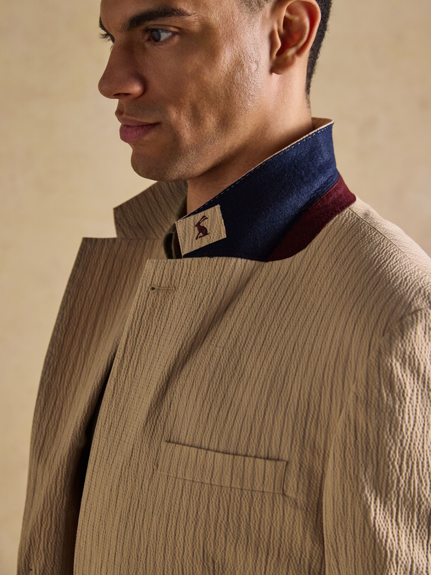 Ecru Stripe Seersucker Suit Jacket - Image 10 of 19