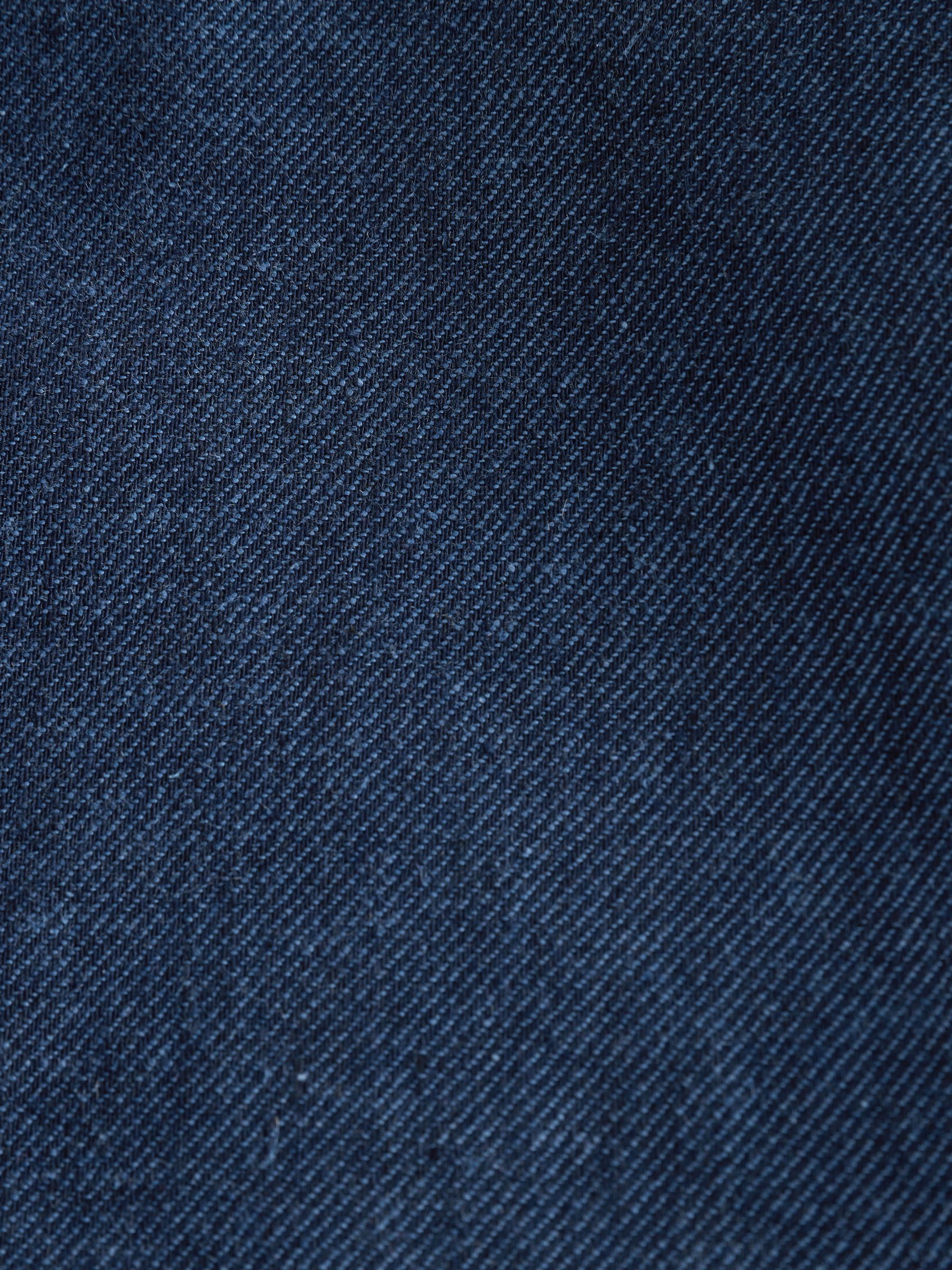 Indigo Blue Linen Blend Twill Suit Jacket - Image 14 of 19