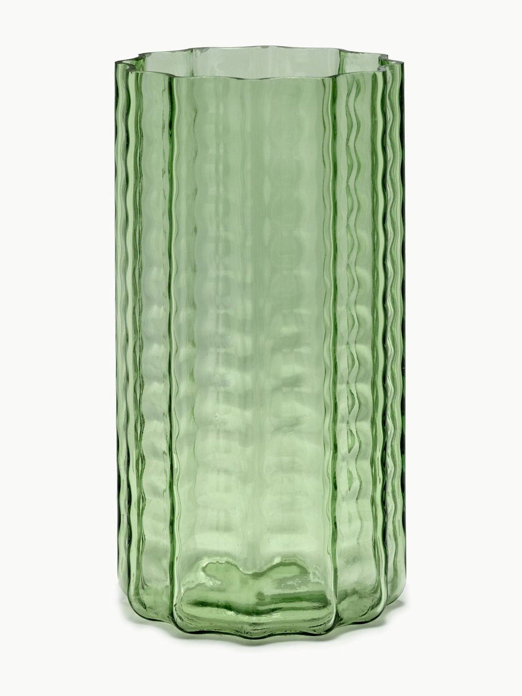 Green No.2 Waves Vase - Image 2 of 4