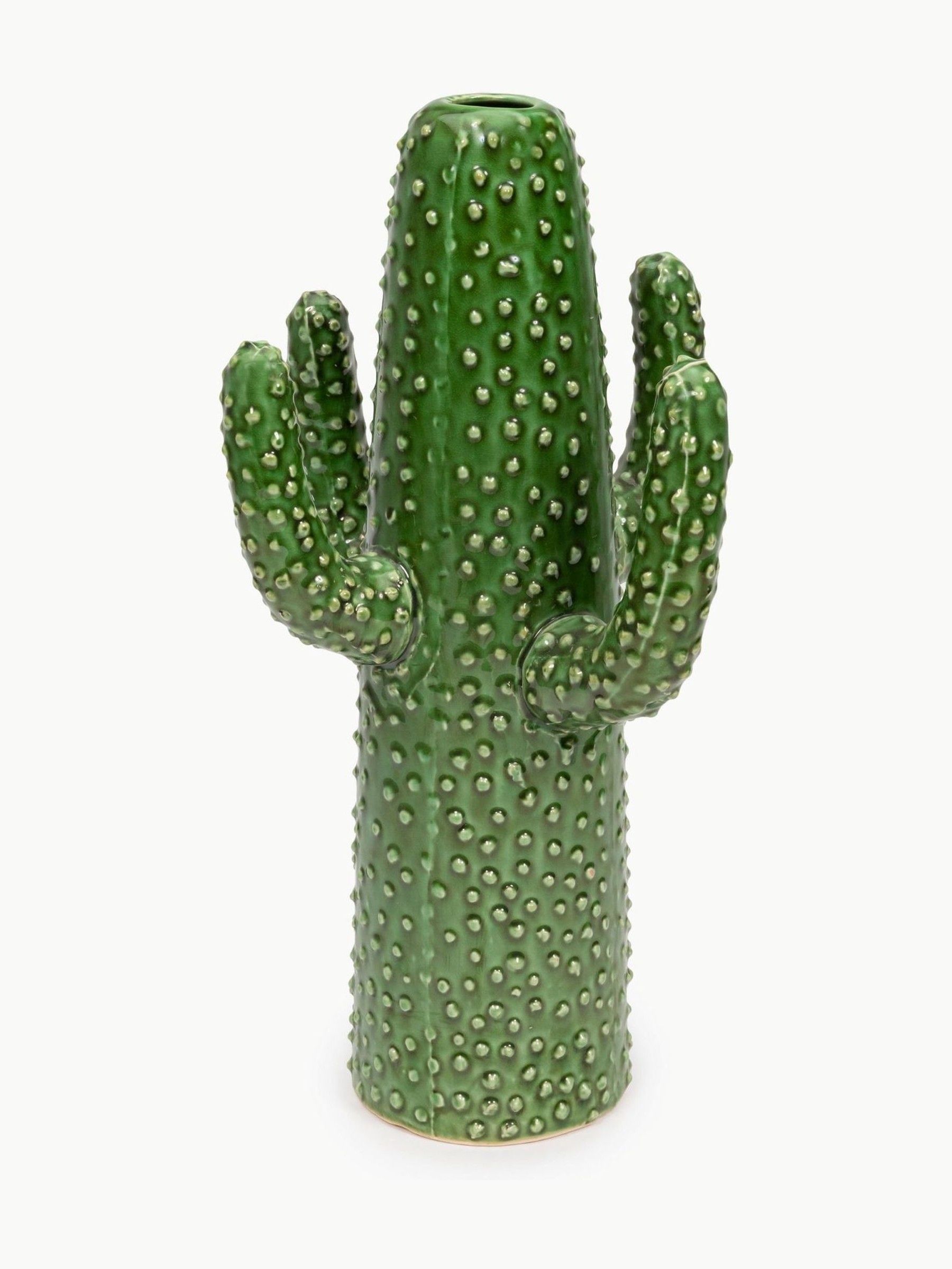 Green Urban Jungle Cactus Vase - Image 1 of 3 Green Urban Jungle Cactus Vase - Image 1 of 3