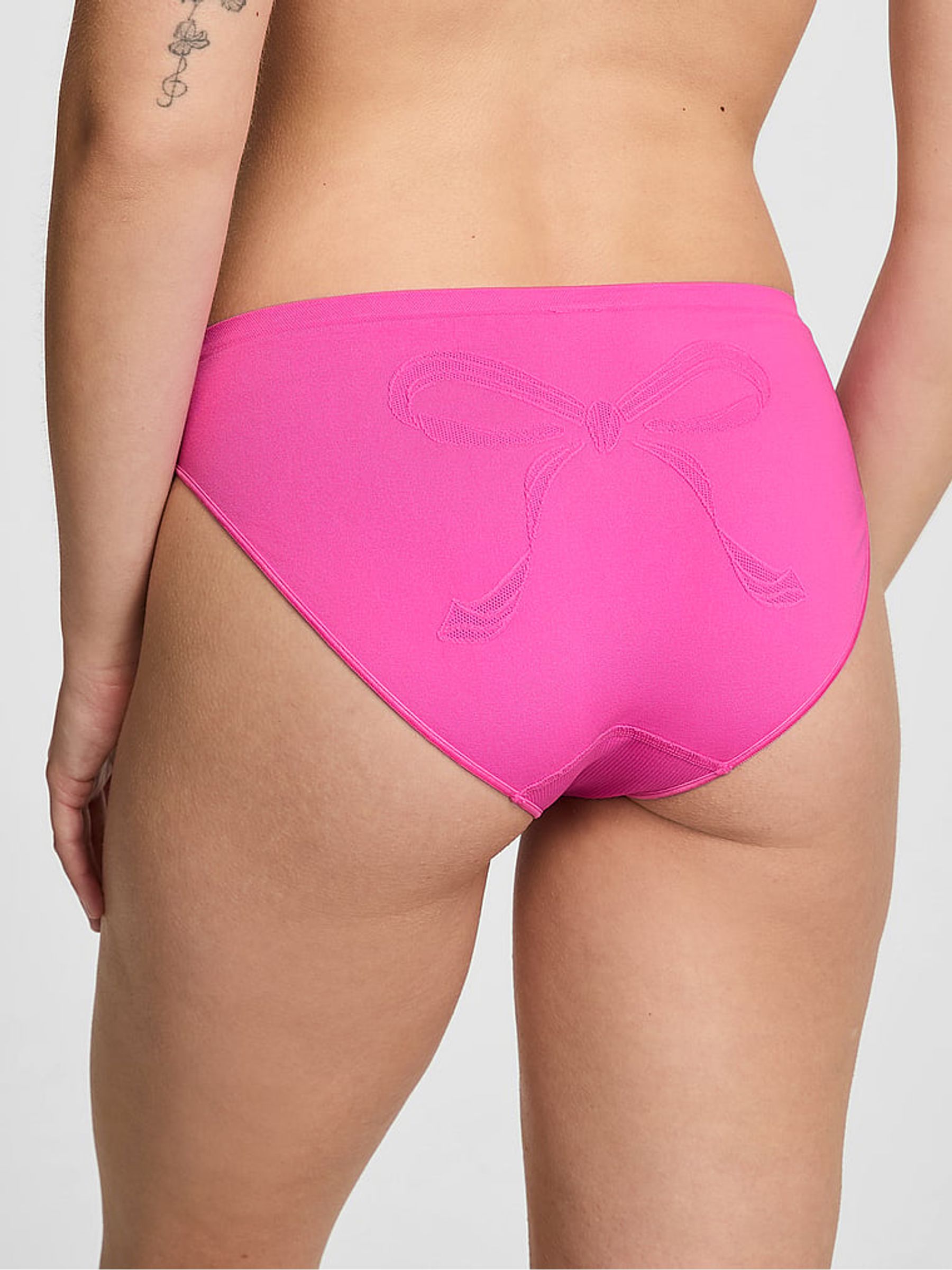 Sizzling Strawberry Pink Bikini Seamless Knickers - Image 2 of 2 Sizzling Strawberry Pink Bikini Seamless Knickers - Image 2 of 2