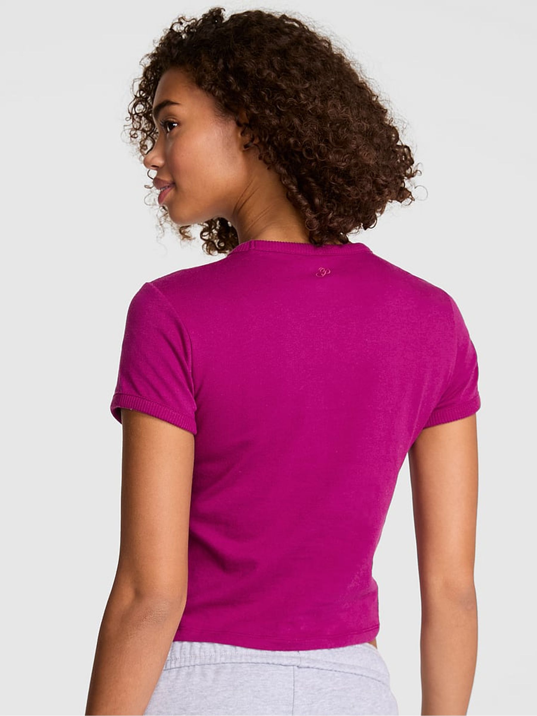 Magenta Purple Retro T-Shirt - Image 2 of 2
