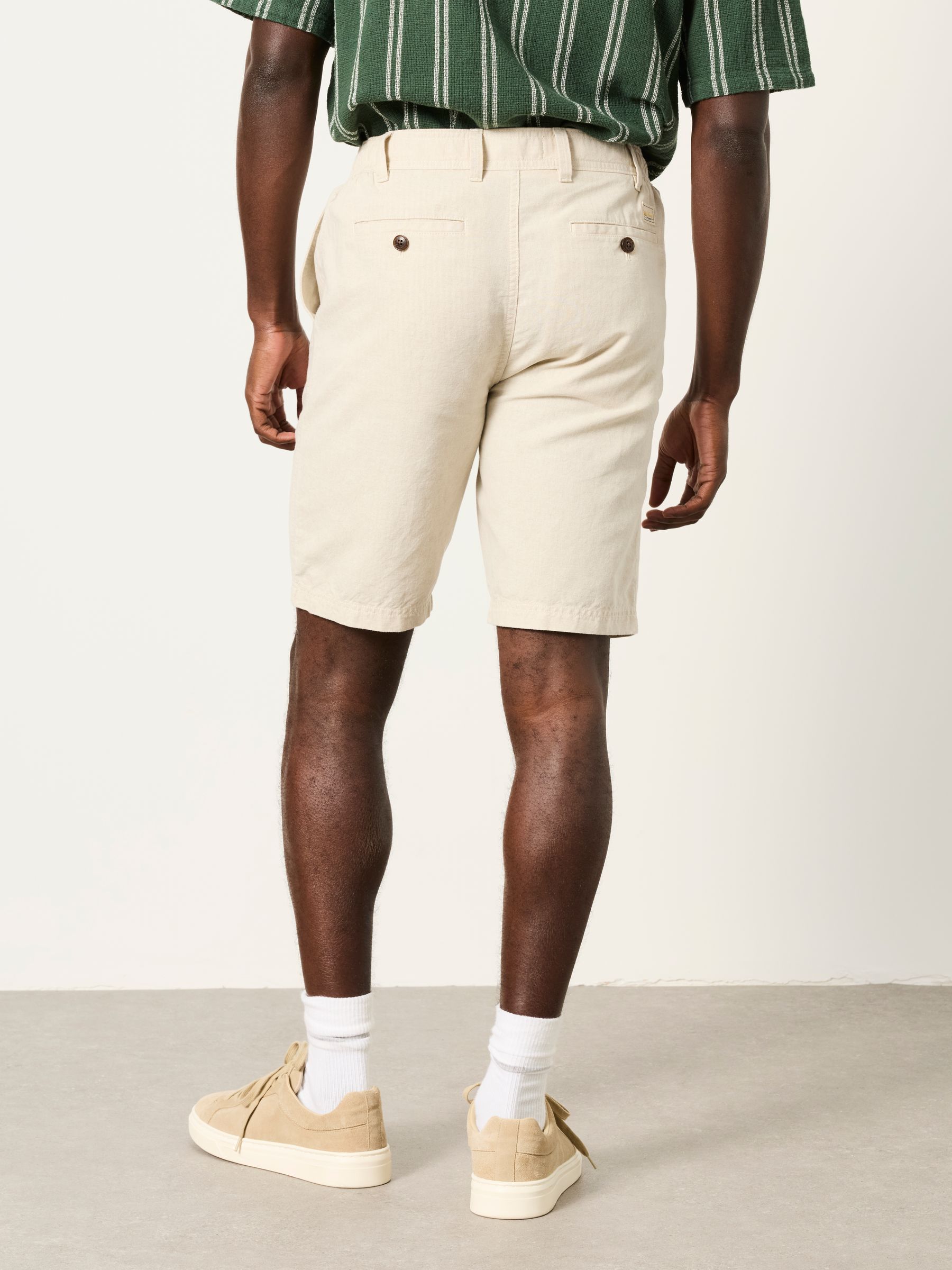 Salcombe Natural Linen Cotton Shorts - Image 2 of 5