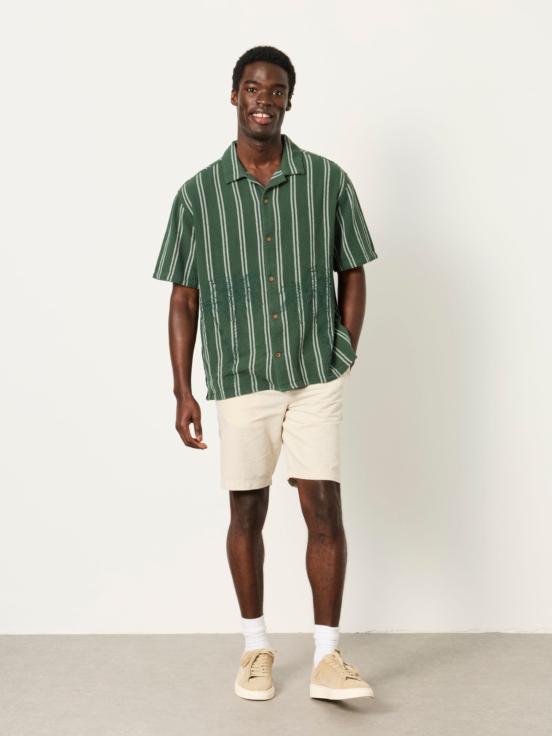 Salcombe Natural Linen Cotton Shorts - Image 4 of 5