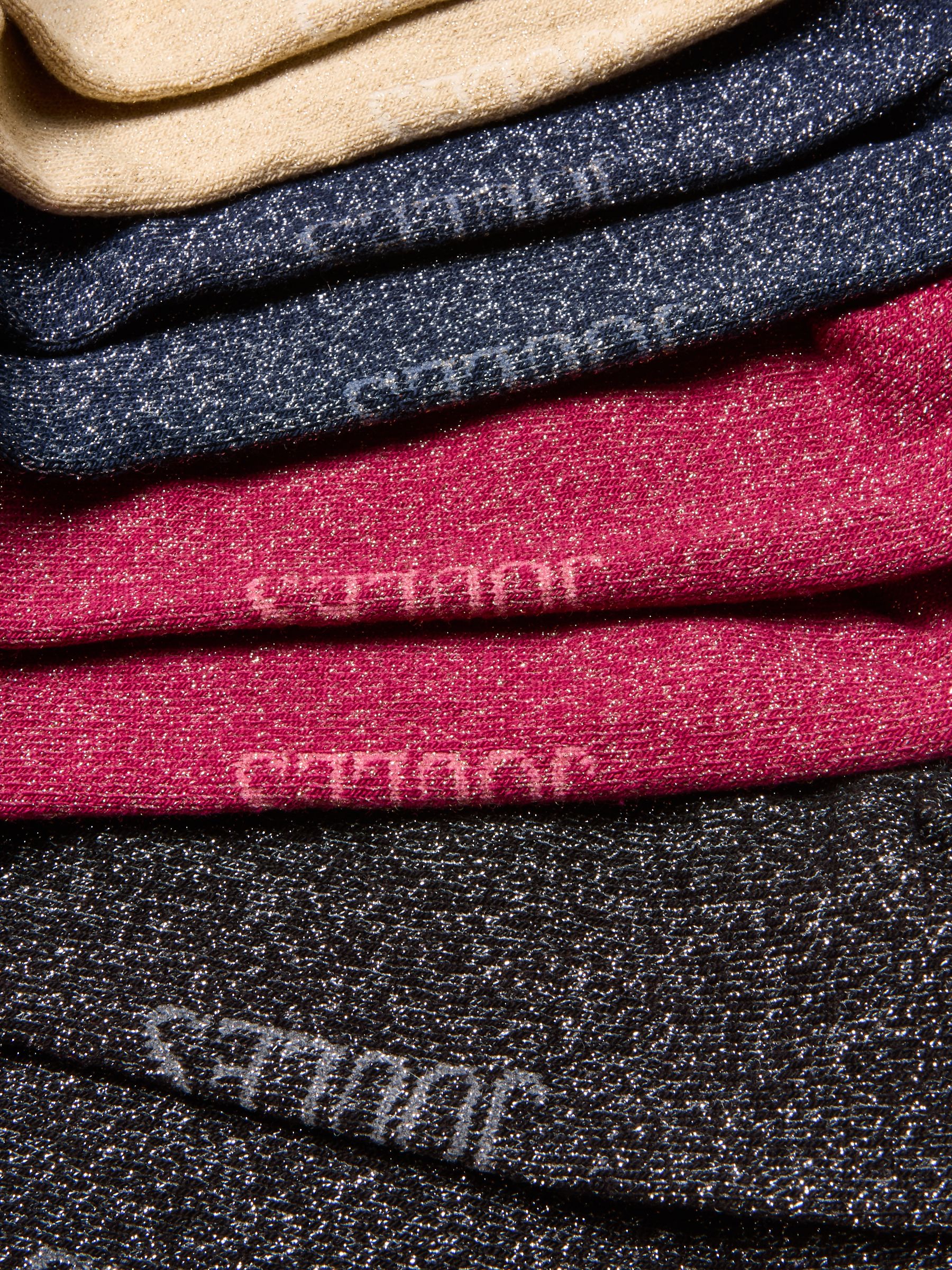 Freya Multi 5 Pack Glitter Ankle Socks - Image 2 of 3 Freya Multi 5 Pack Glitter Ankle Socks - Image 2 of 3