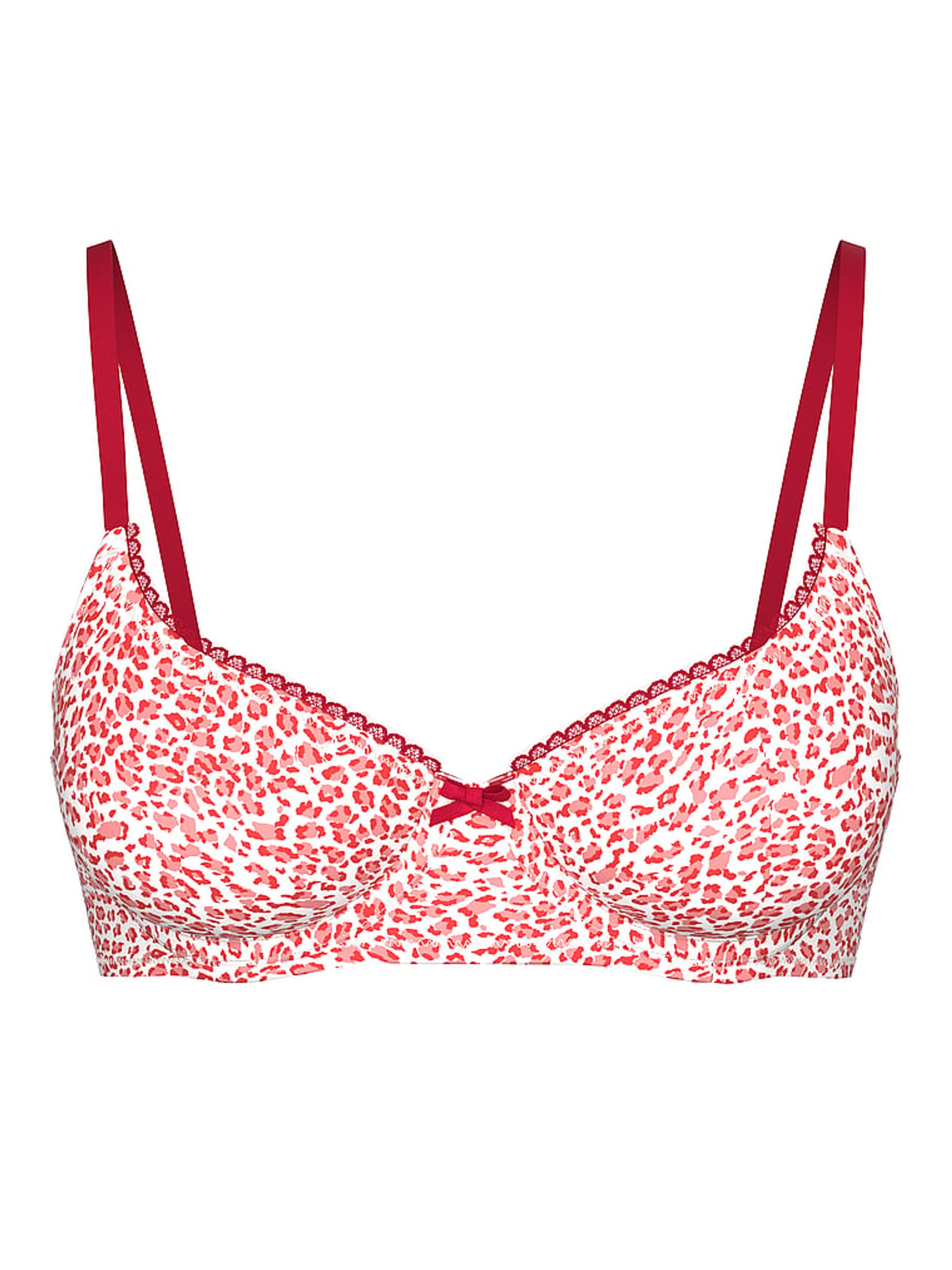 Red Leopard Wired Bikini Top - Image 3 of 3