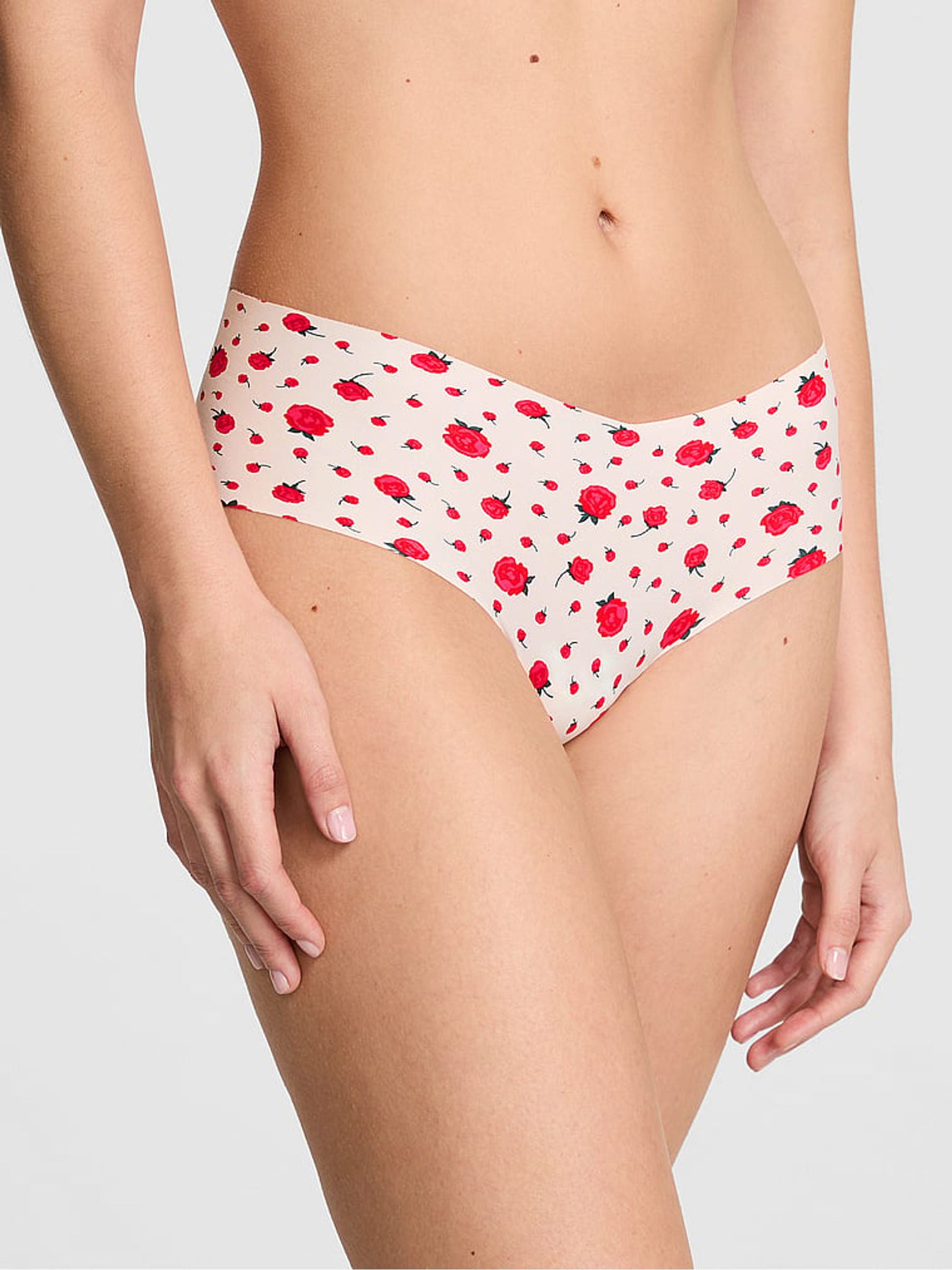 Winter White Roses Cheeky No Show Knickers - Image 1 of 2