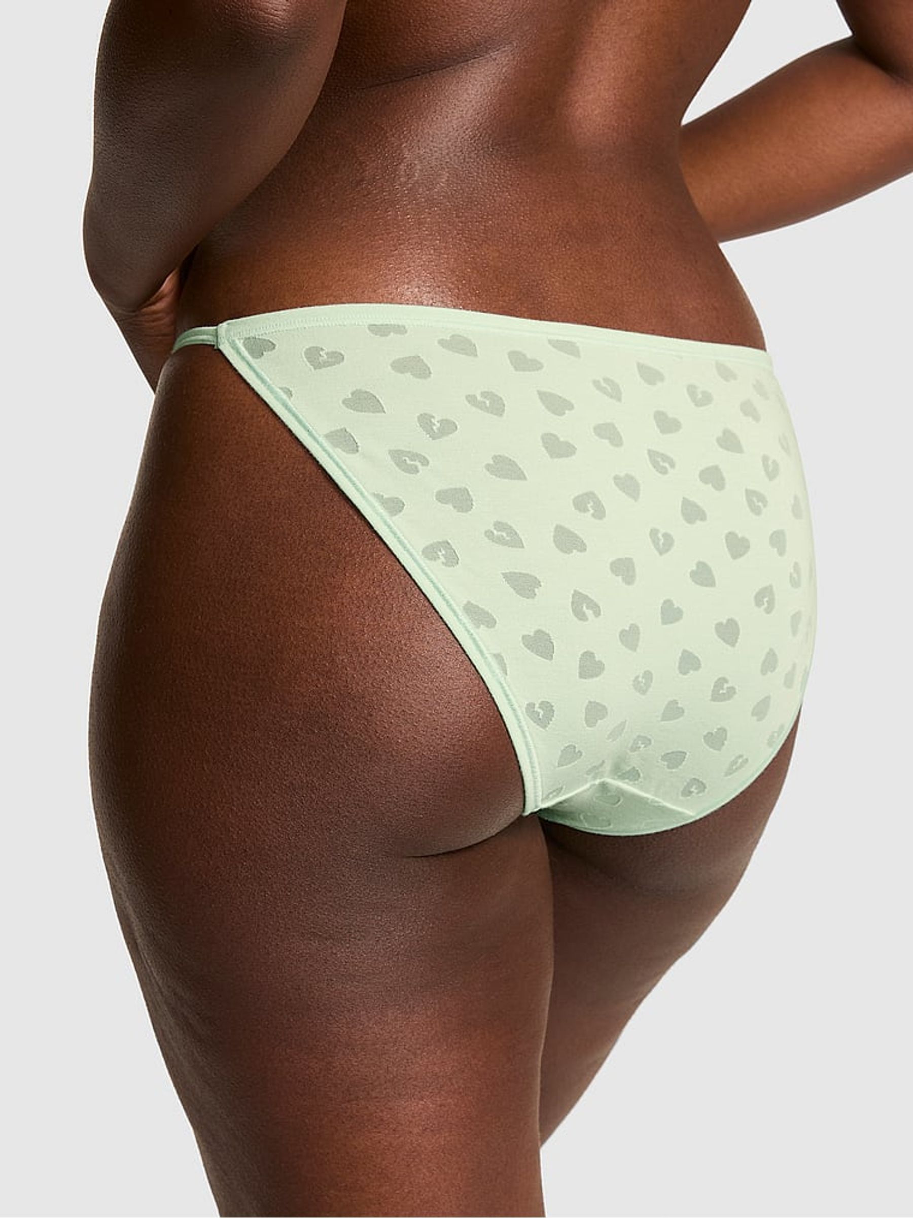 Mint Green Thong Cotton Knickers - Image 2 of 2