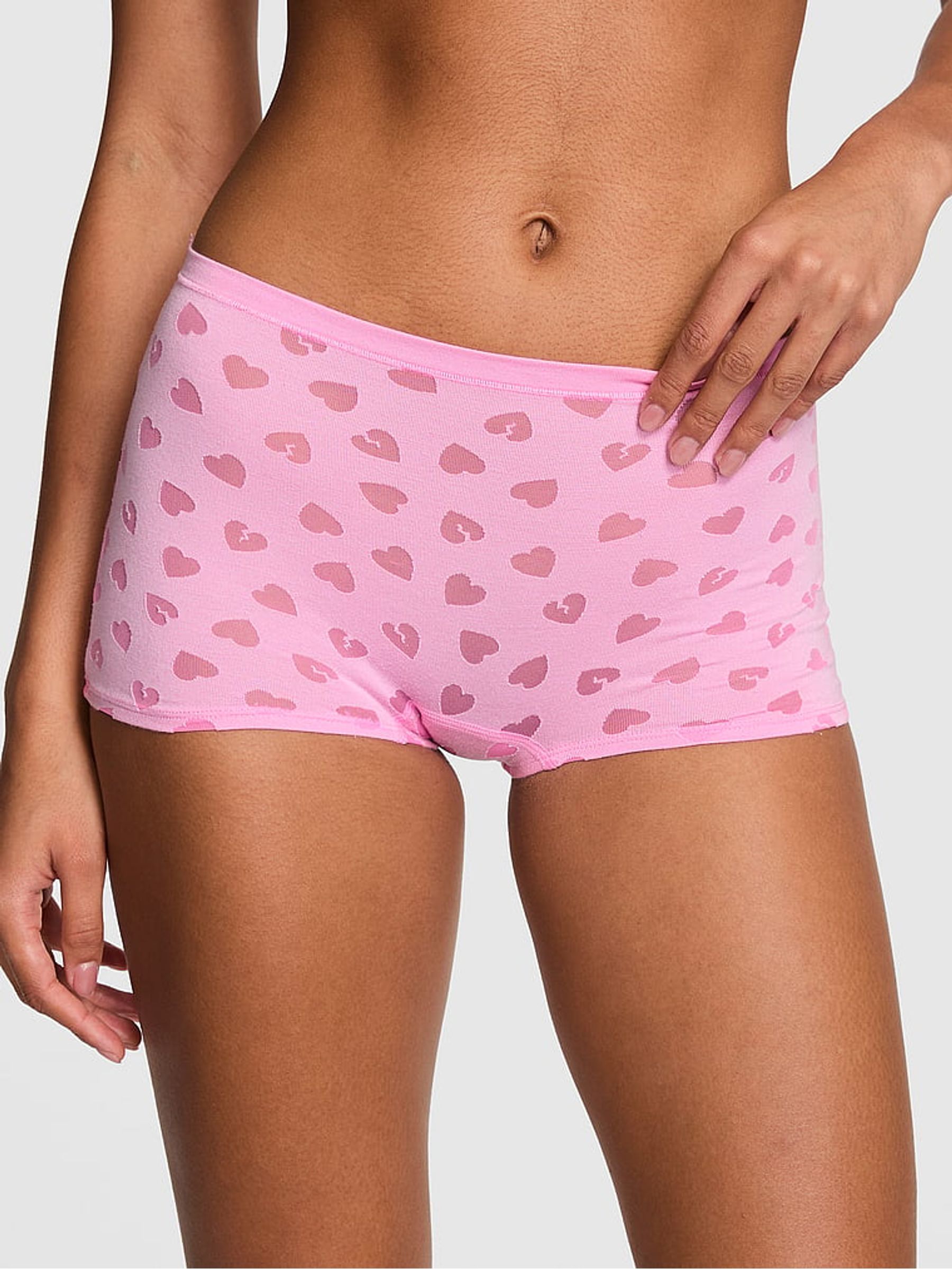 Pink Lollipop Hearts Short Cotton Knickers - Image 2 of 3