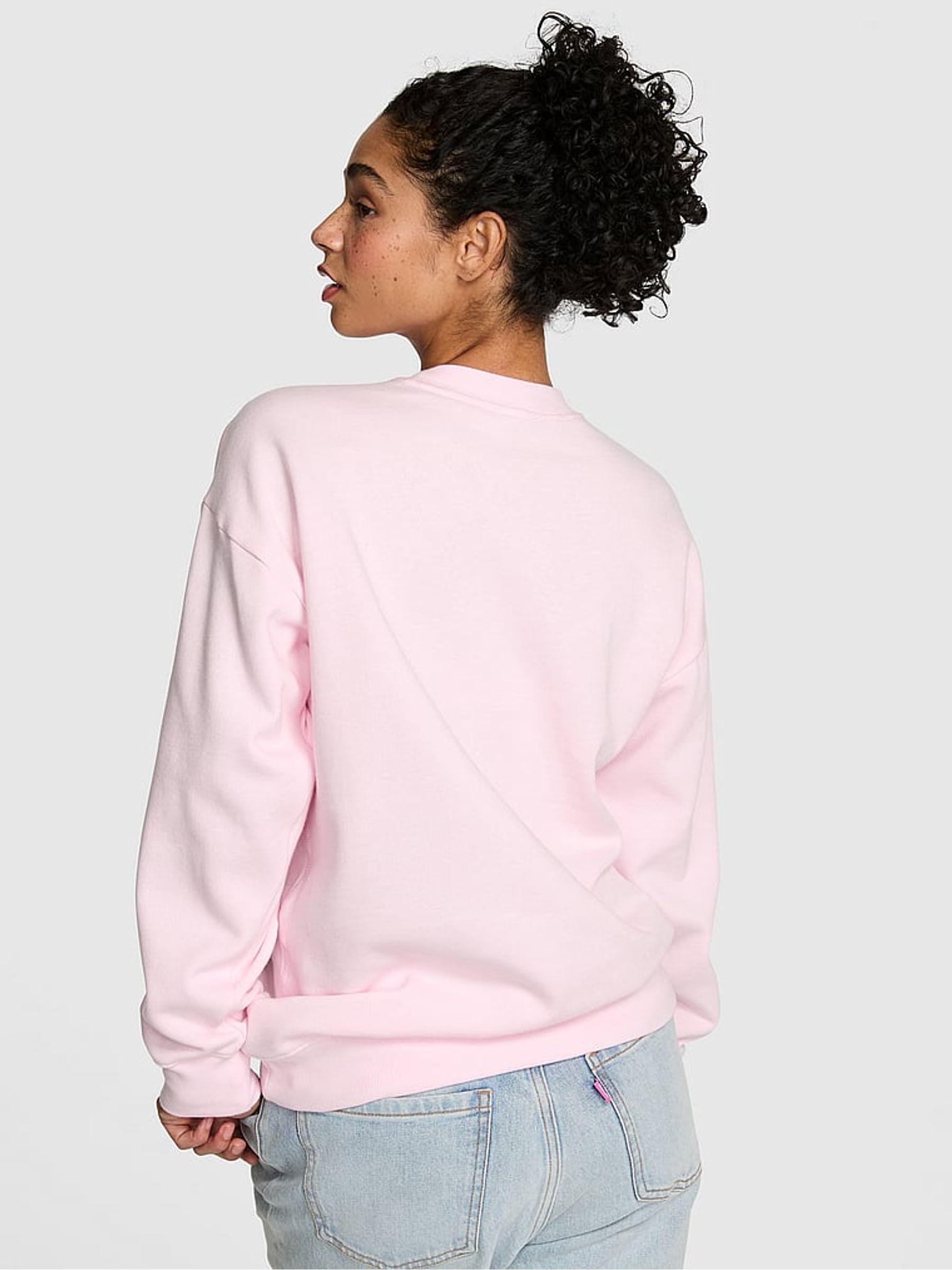 Pink Tulip Fleece Sweatshirt - Image 2 of 2