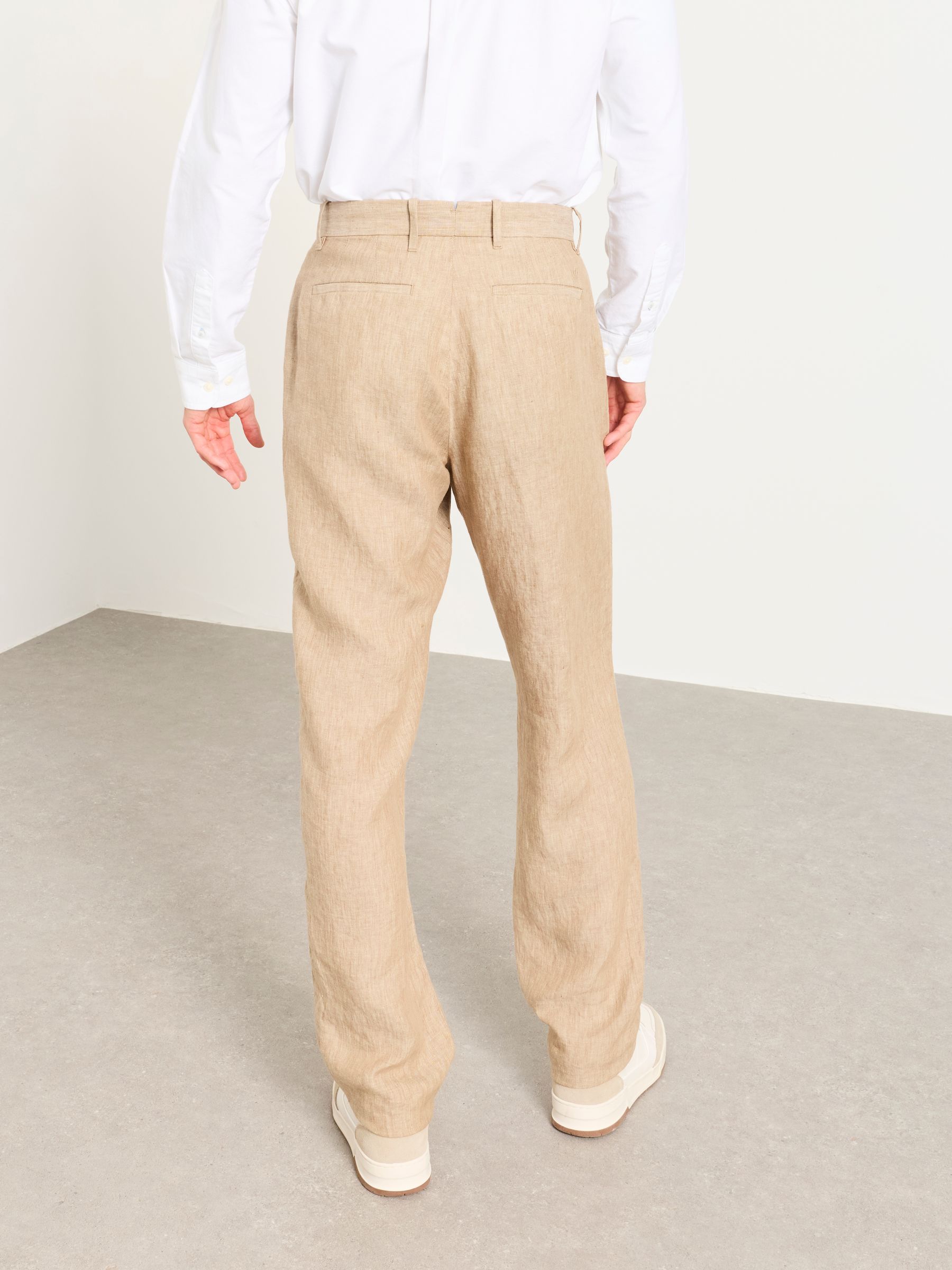 Bosbury Natural Linen Trousers - Image 2 of 7 Bosbury Natural Linen Trousers - Image 2 of 7
